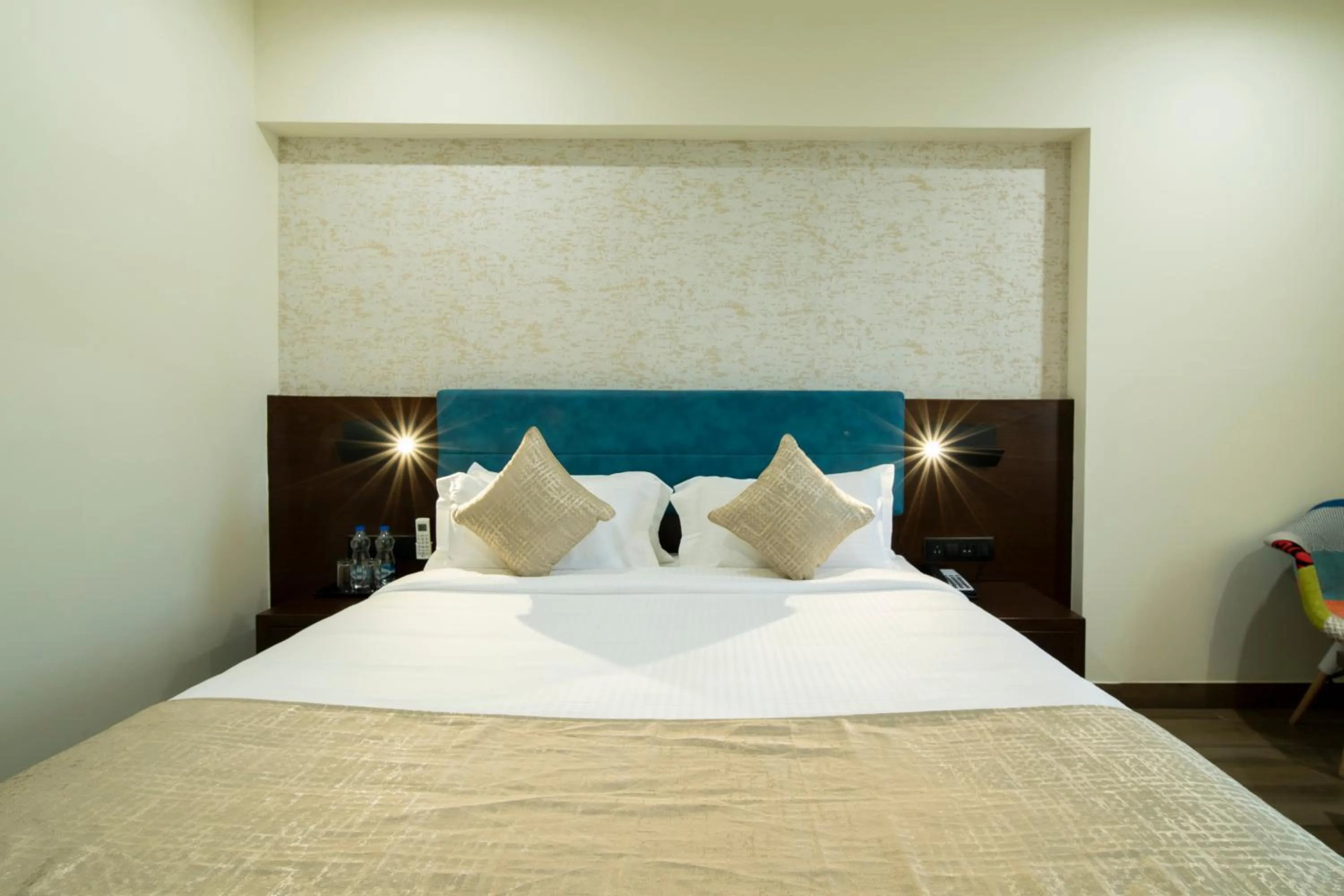 Bedroom, Bed in ICON Boutique by Bhagini