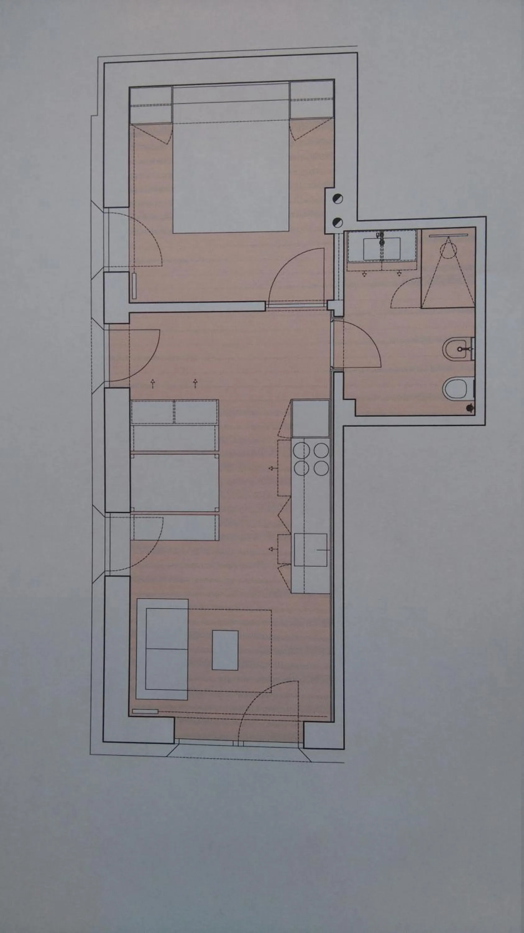 Photo of the whole room in Residence Larciunei