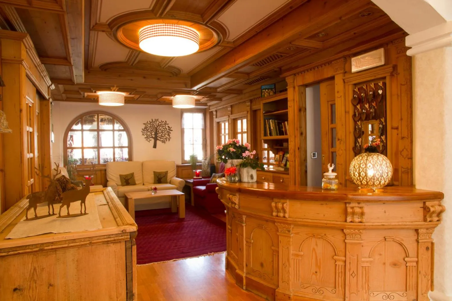 Lobby or reception in Hotel Erika