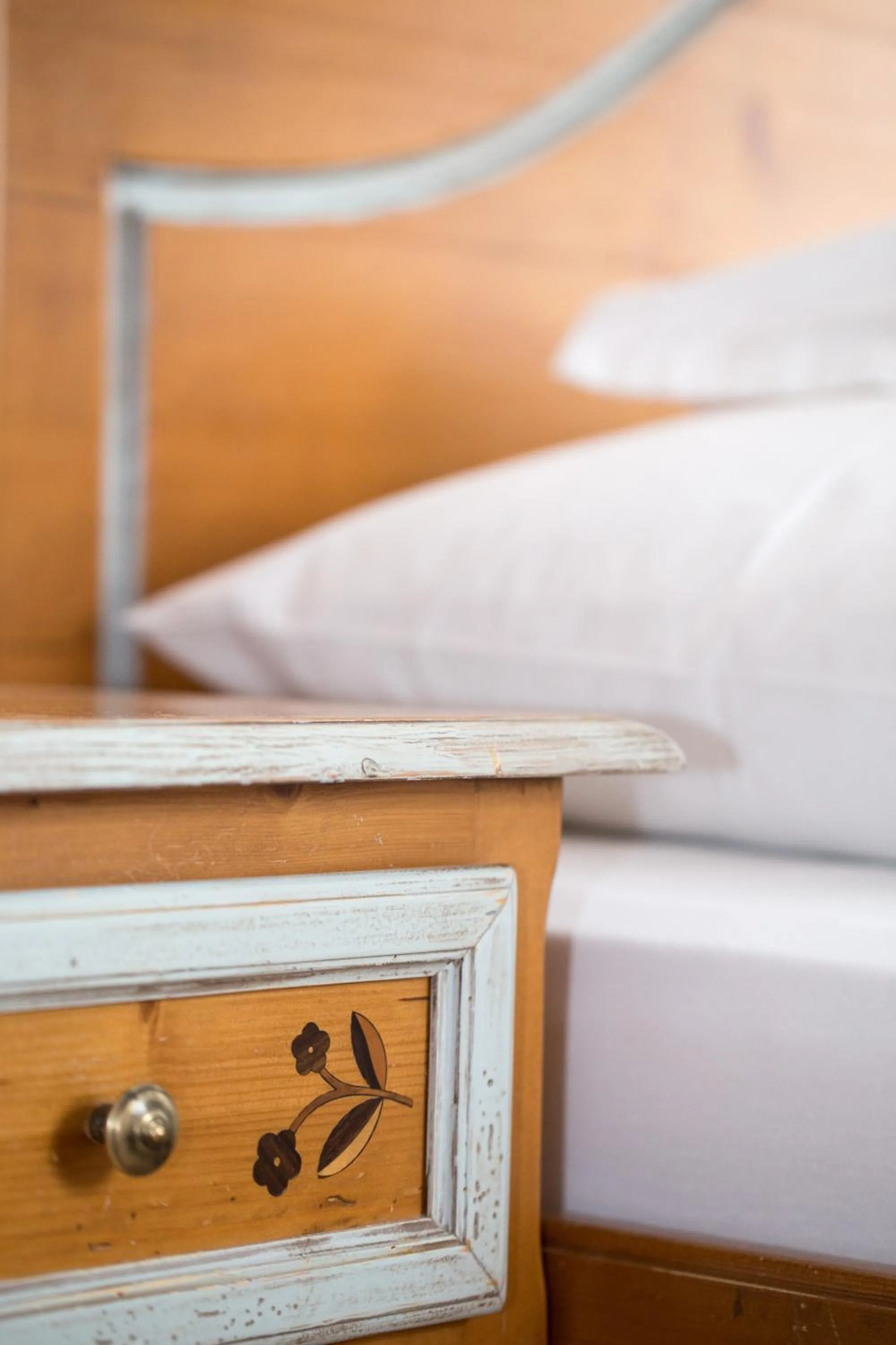 Decorative detail, Bed in Hotel Erika