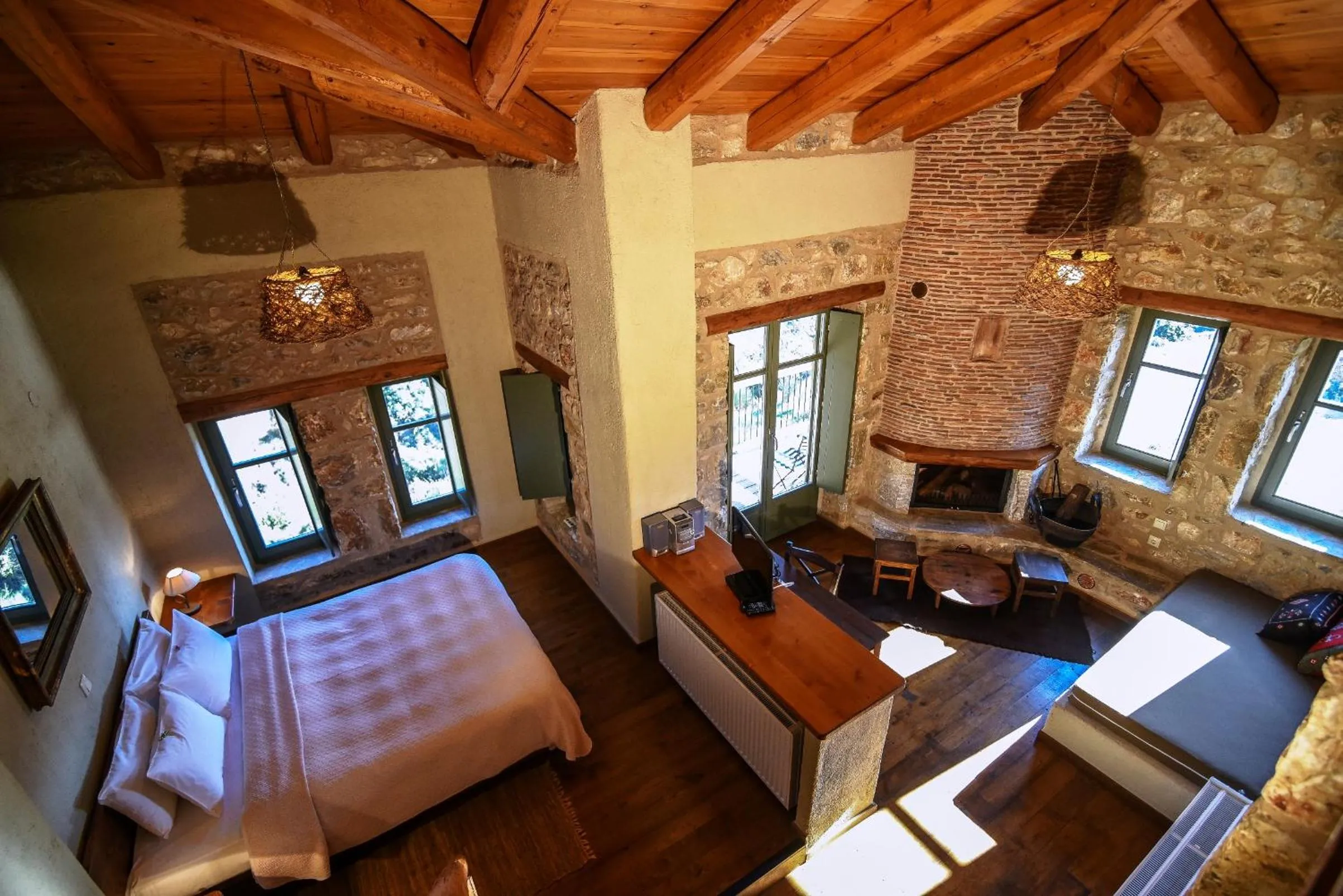 Living room, Bed in Pritanio