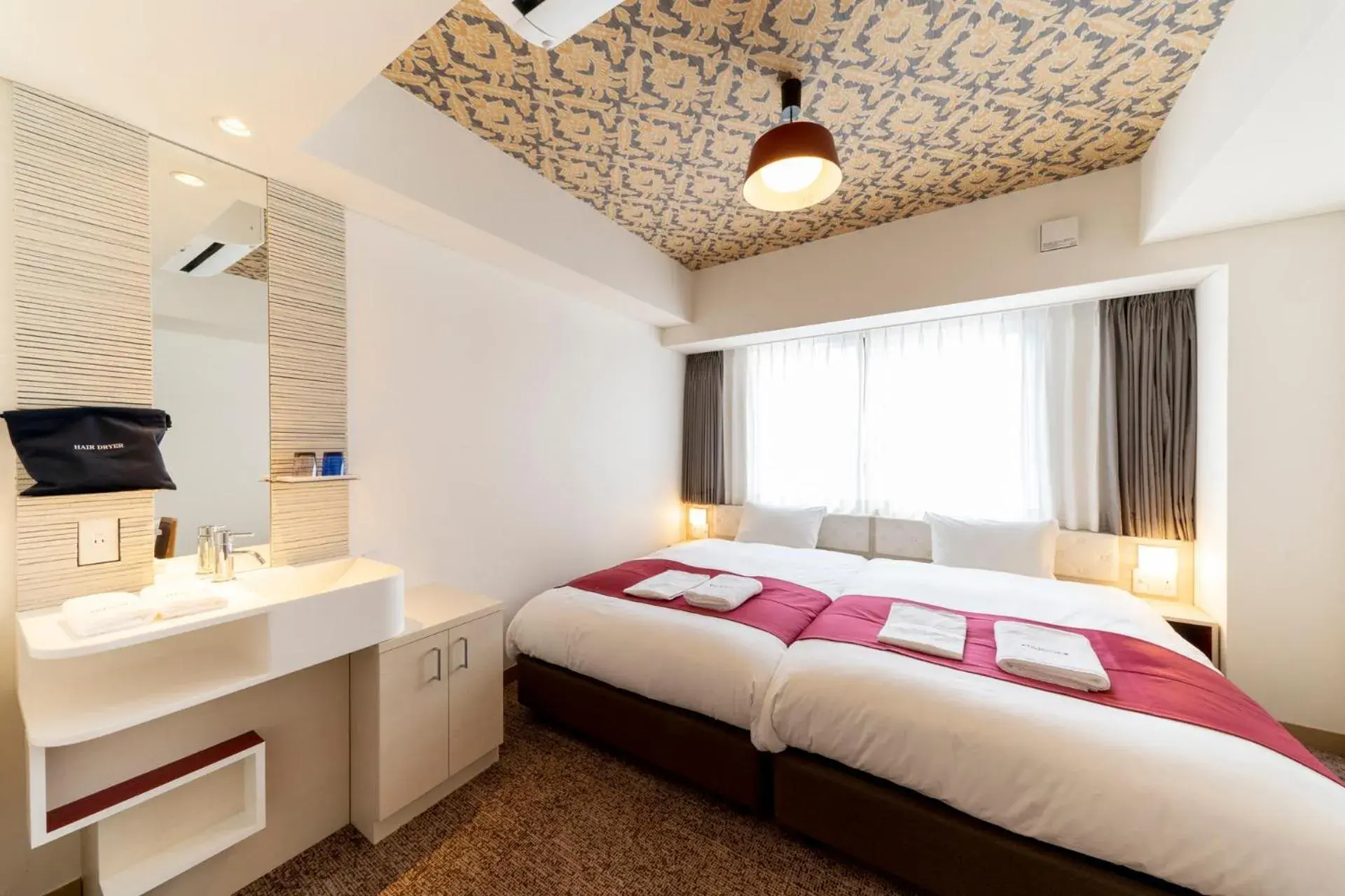 Bed in Hotel Rosso Karuizawa Bed in Hotel Rosso Karuizawa