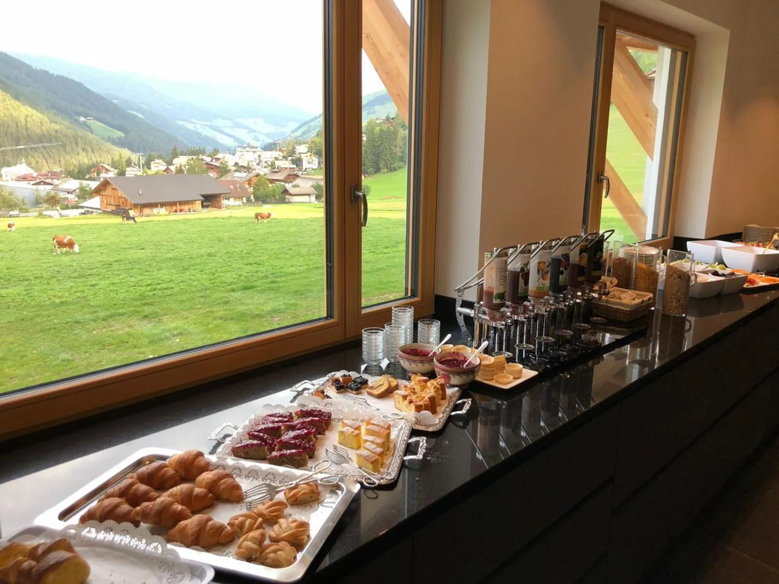 Buffet breakfast in Hotel Mareo Dolomites