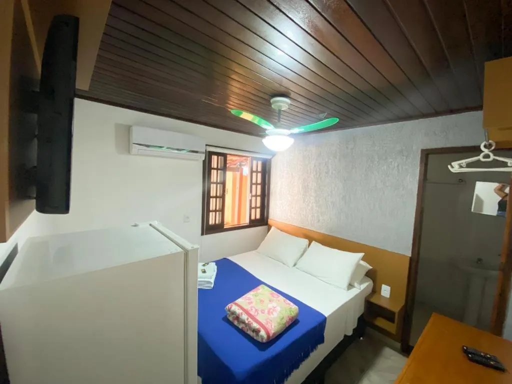 Bed in Pousada Bugio