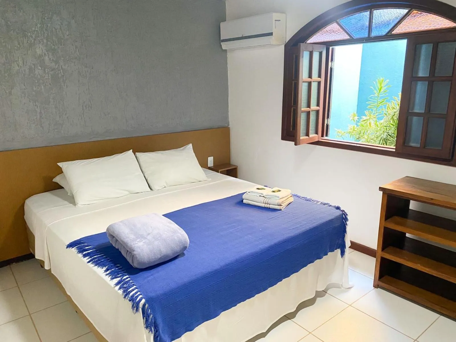 Bed in Pousada Bugio