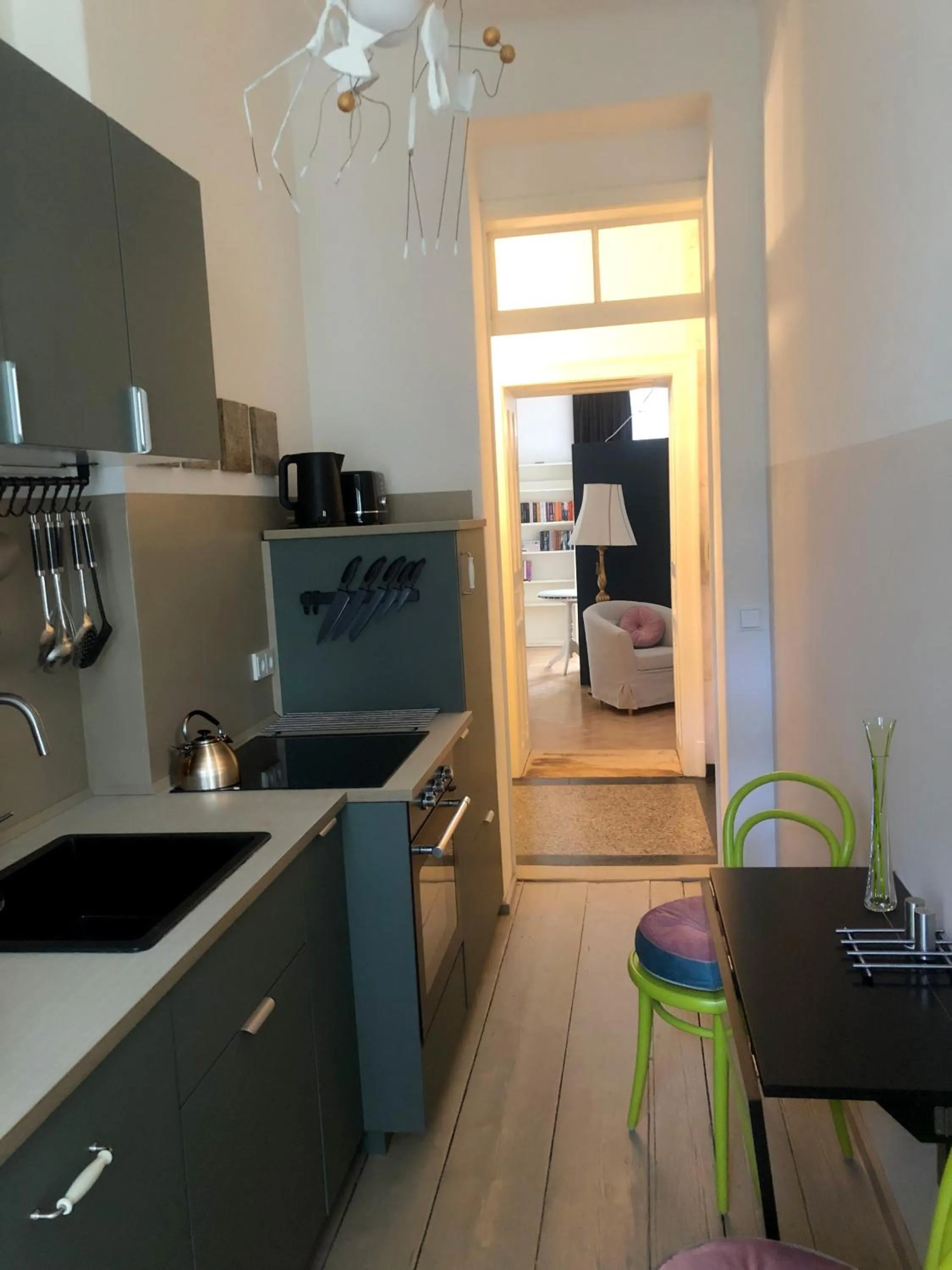 Kitchen or kitchenette in Altstadthaus Cityappartements