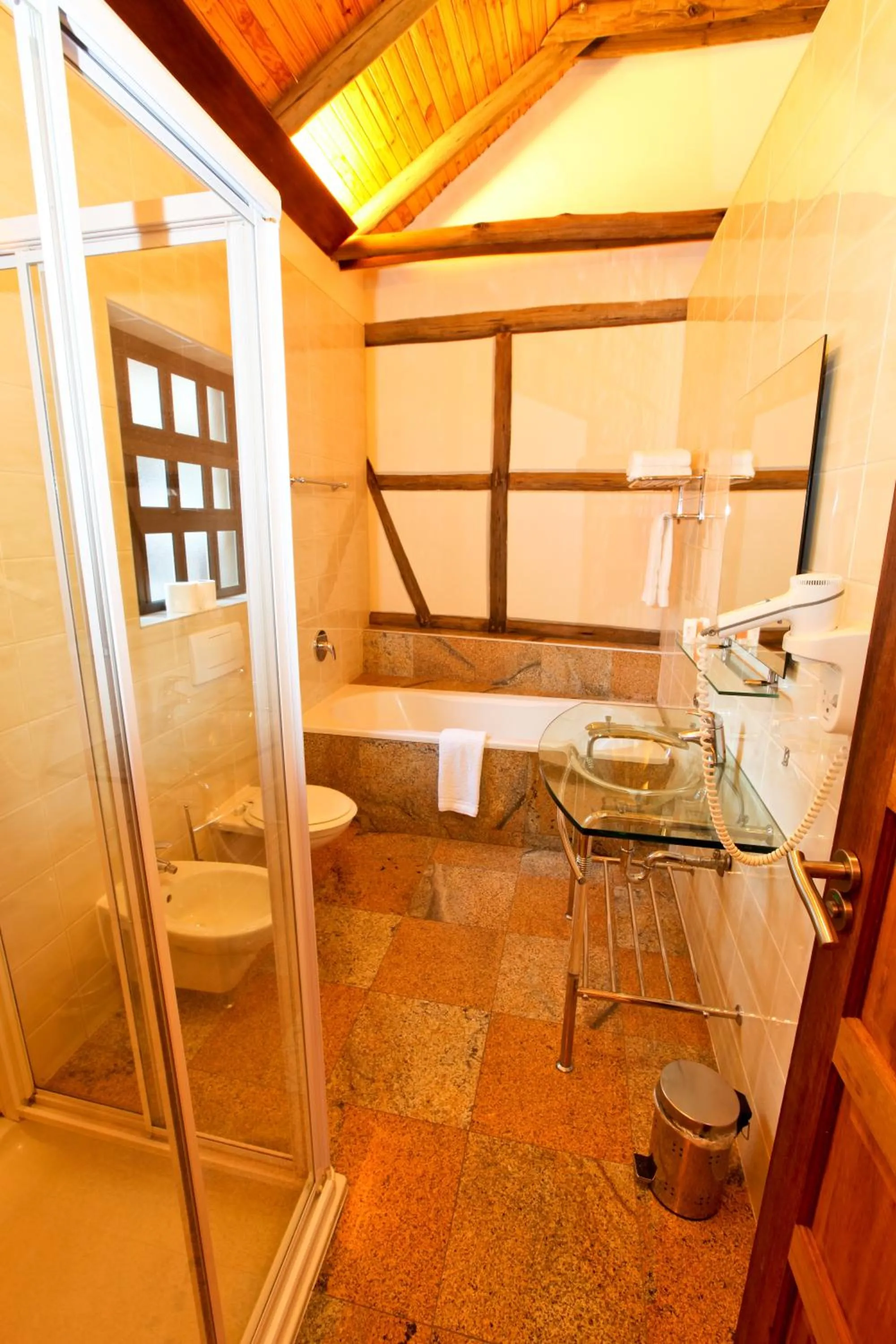 Bathroom in Roof of Africa Hotel
