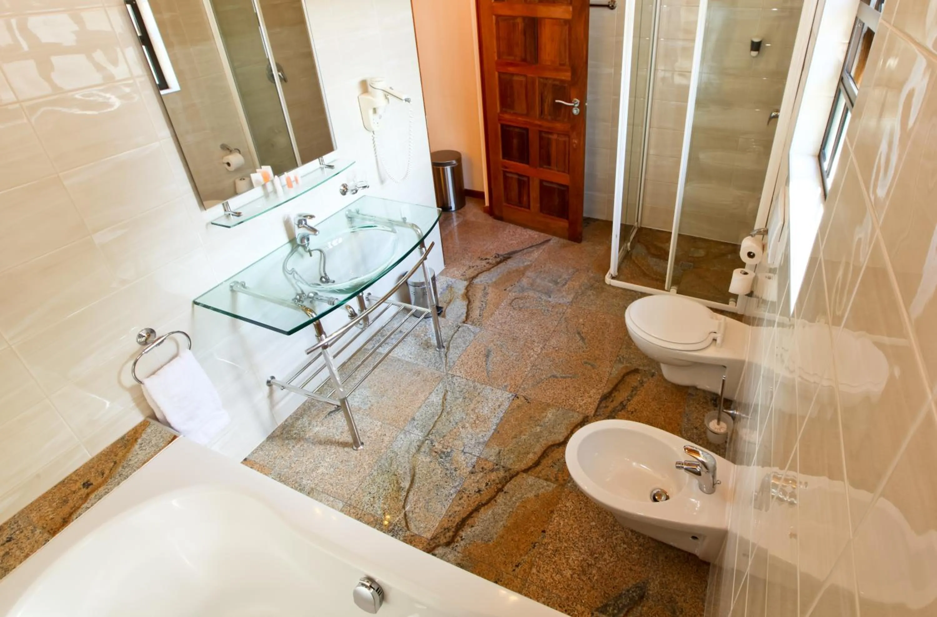Bathroom in Roof of Africa Hotel