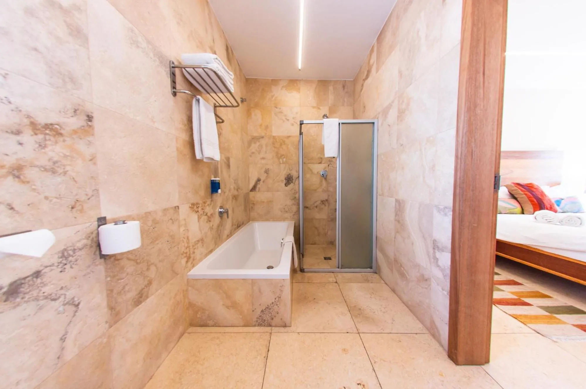 Bathroom in Roof of Africa Hotel