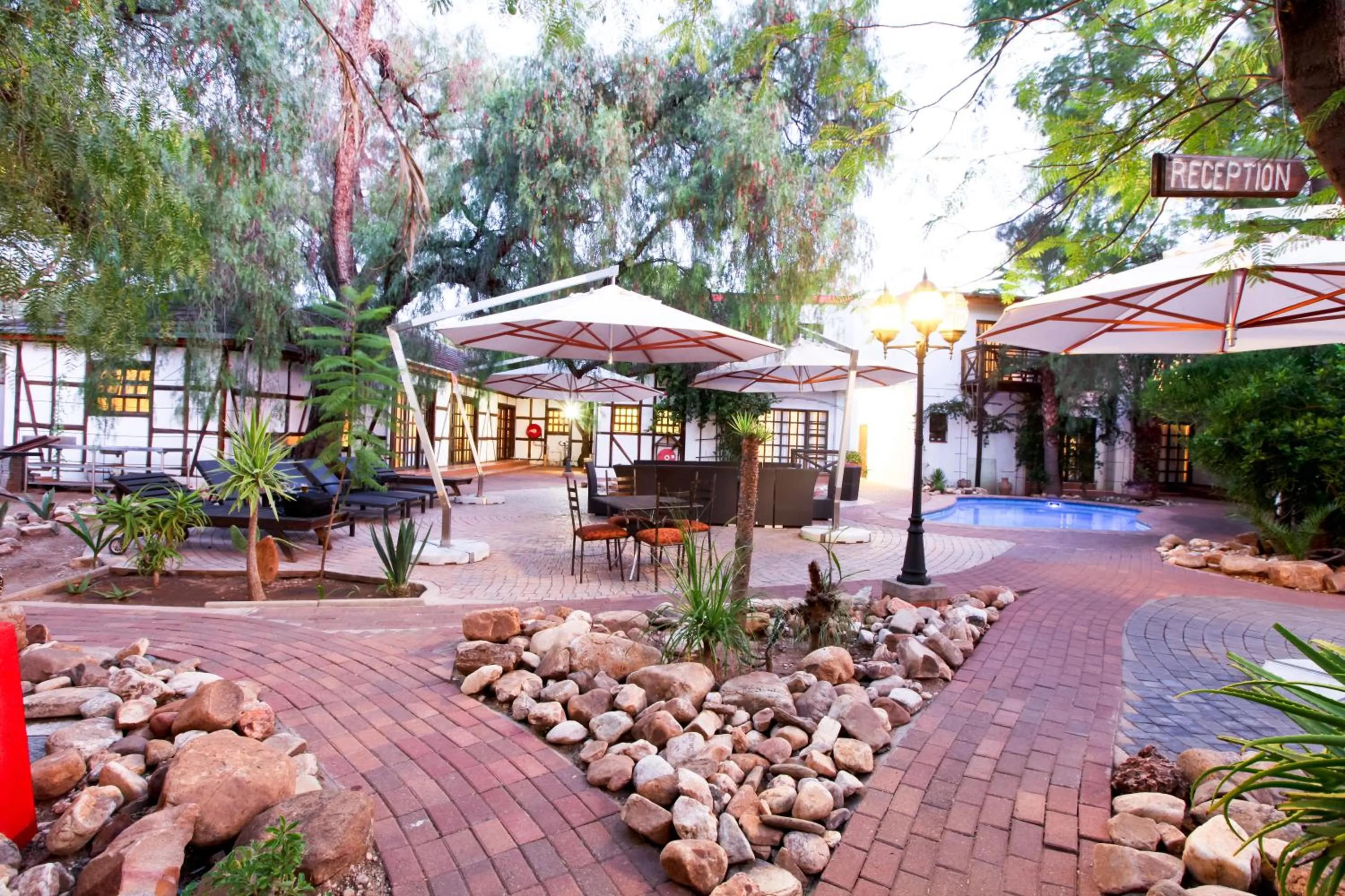 Patio in Roof of Africa Hotel