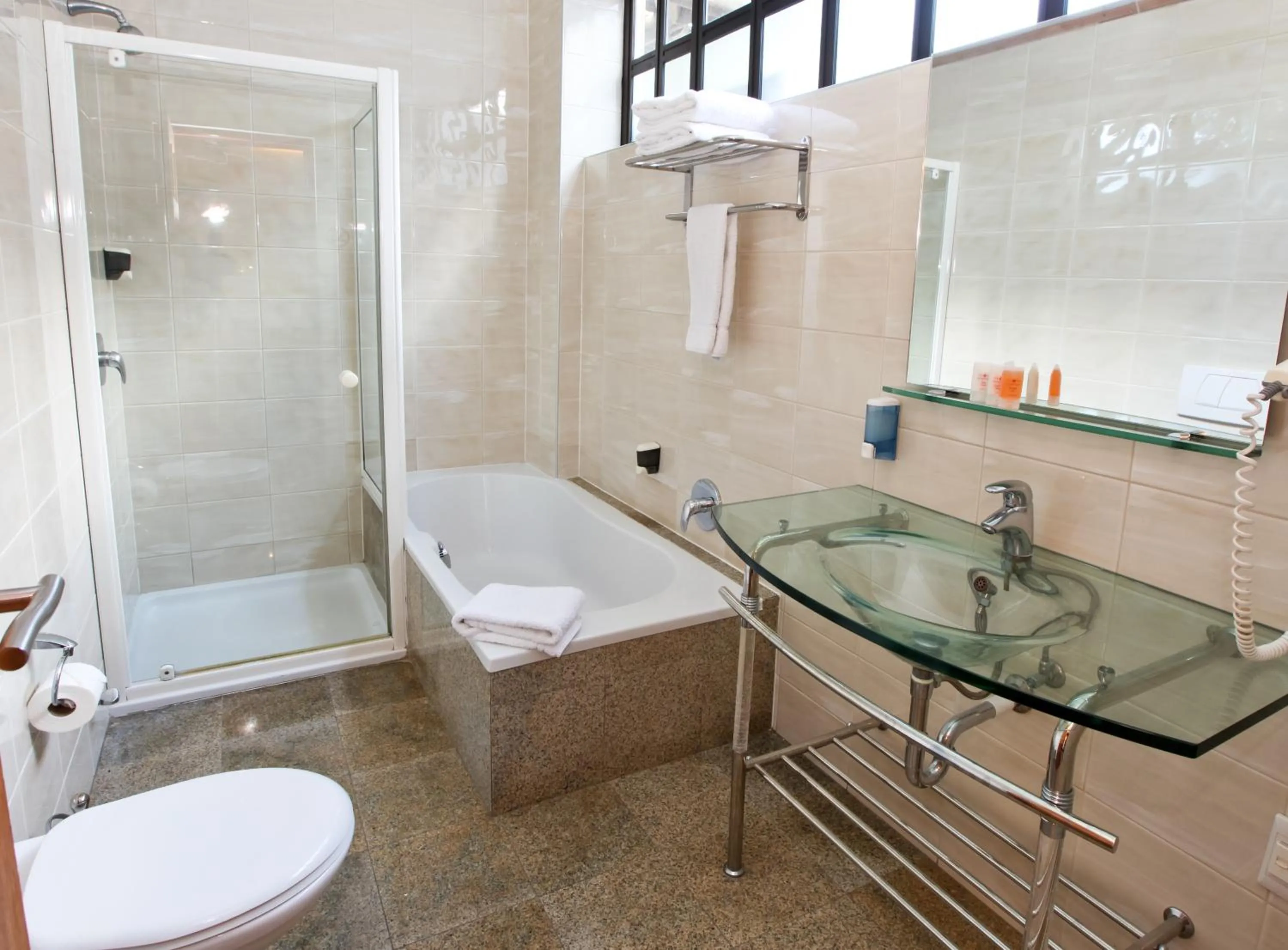 Bathroom in Roof of Africa Hotel