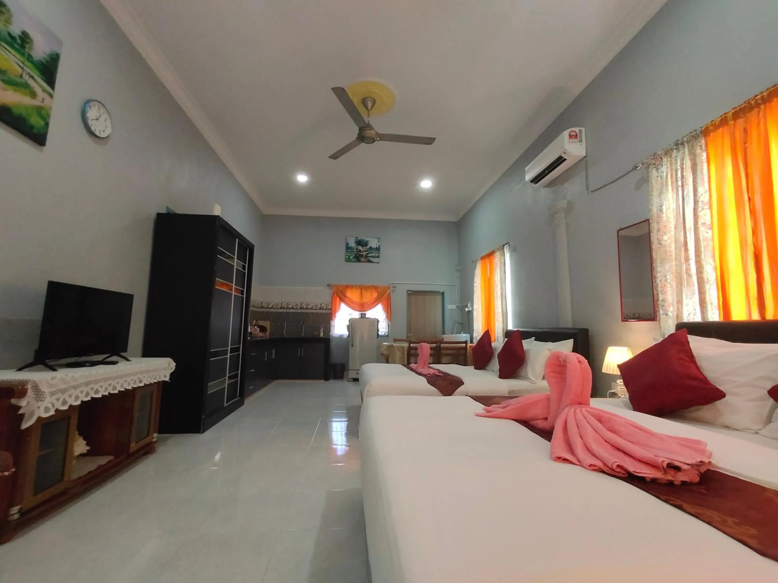 Bed in Ku's Roomstay