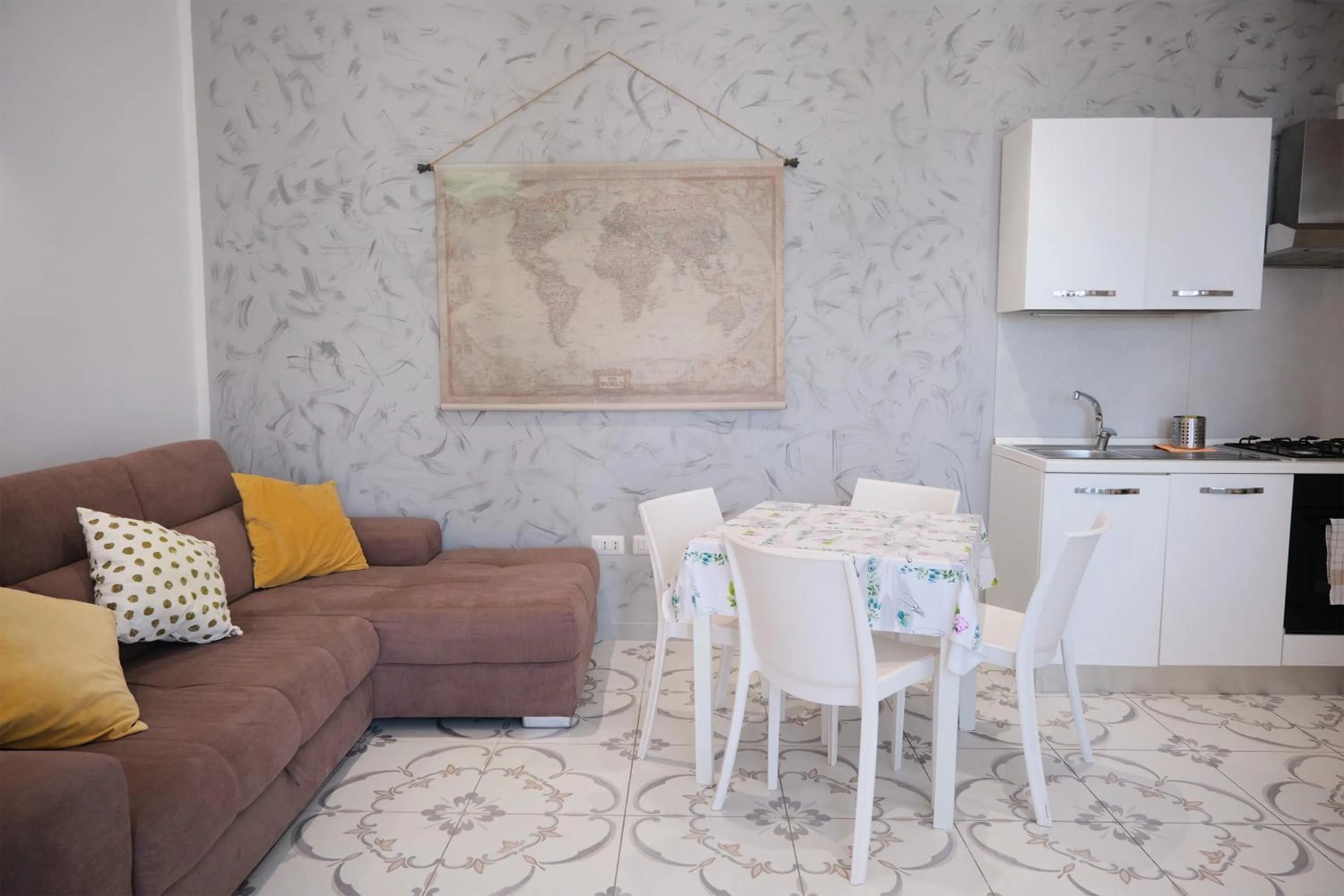 Kitchen or kitchenette in Pharus Miseni Suites and rooms