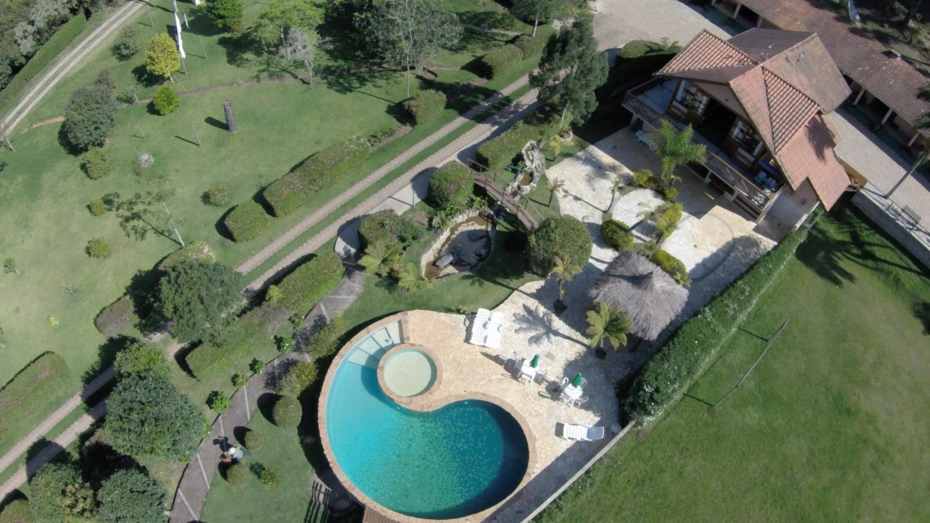 Garden view in Pousada Vida Verde