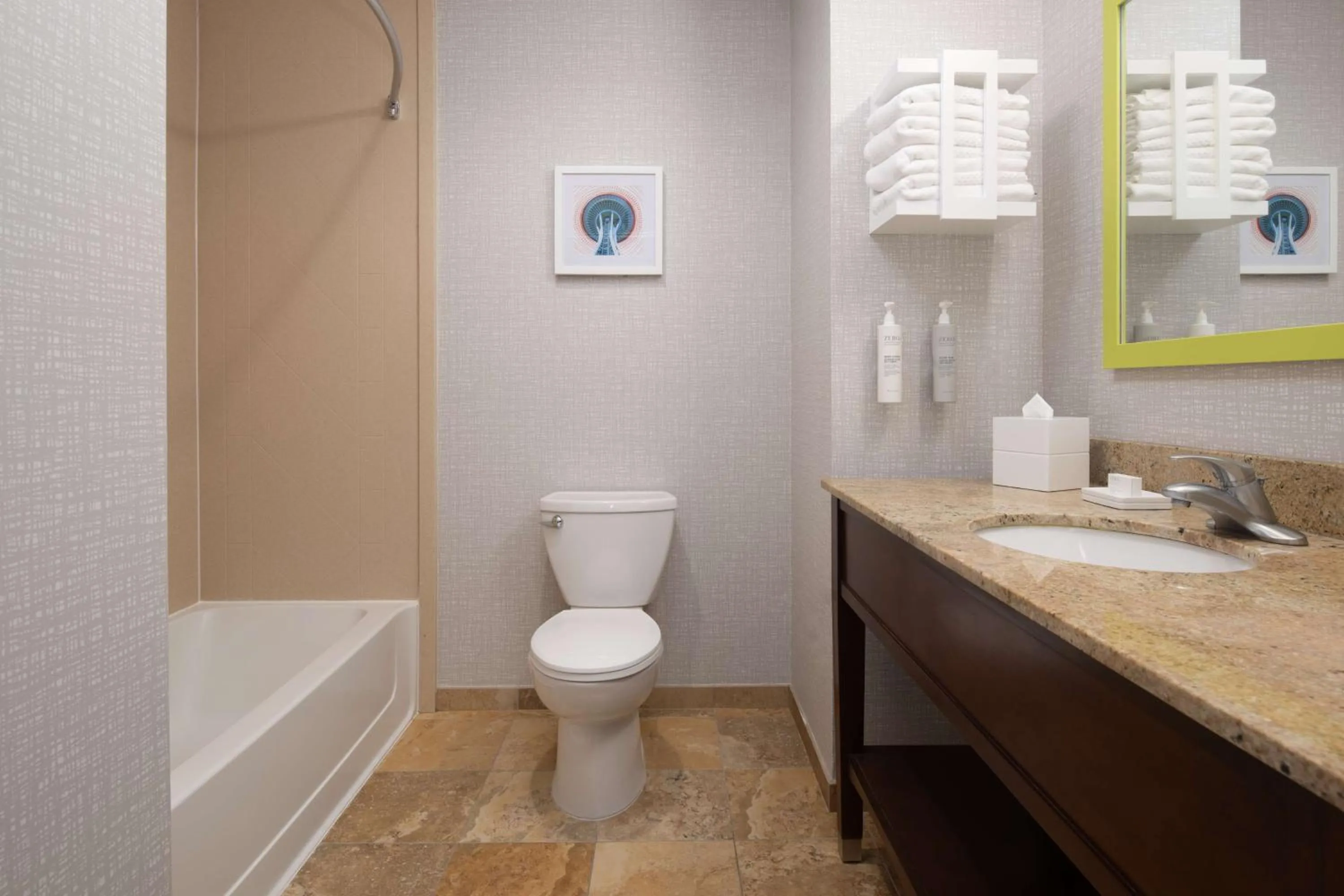 Bathroom in Hampton Inn and Suites Seattle - Airport / 28th Avenue