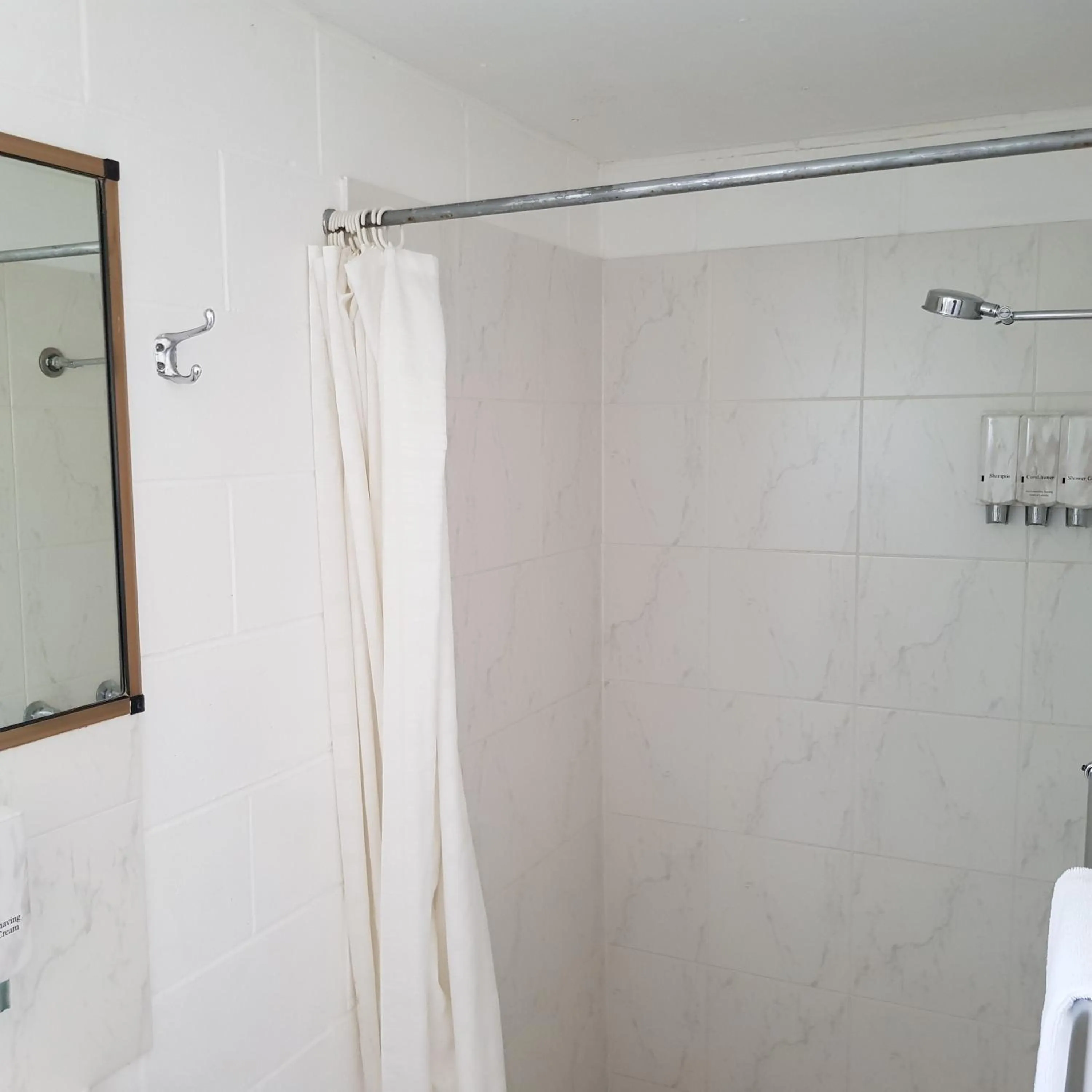 Shower in Motel Lodge