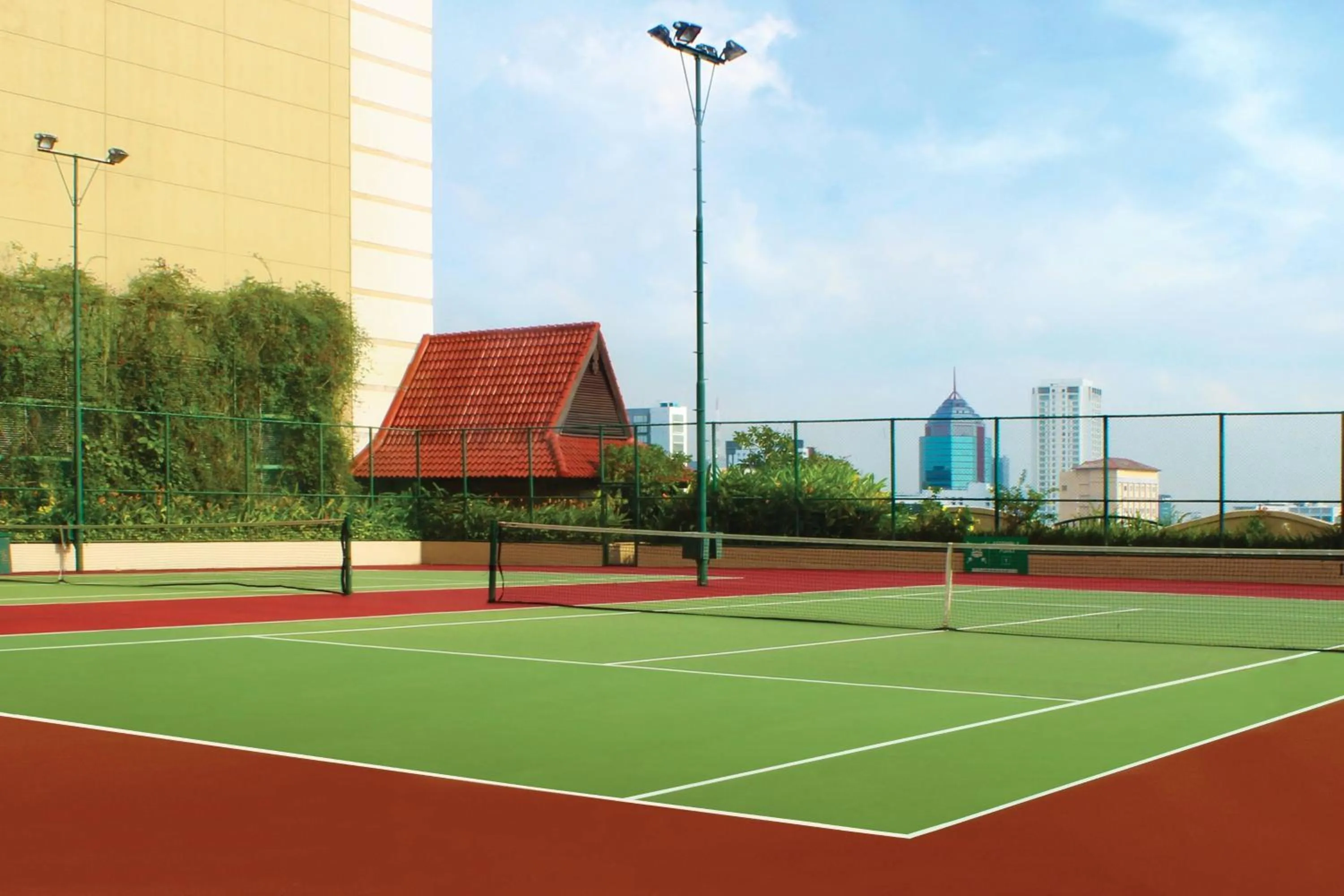 Tennis court in Sheraton Surabaya Hotel & Towers