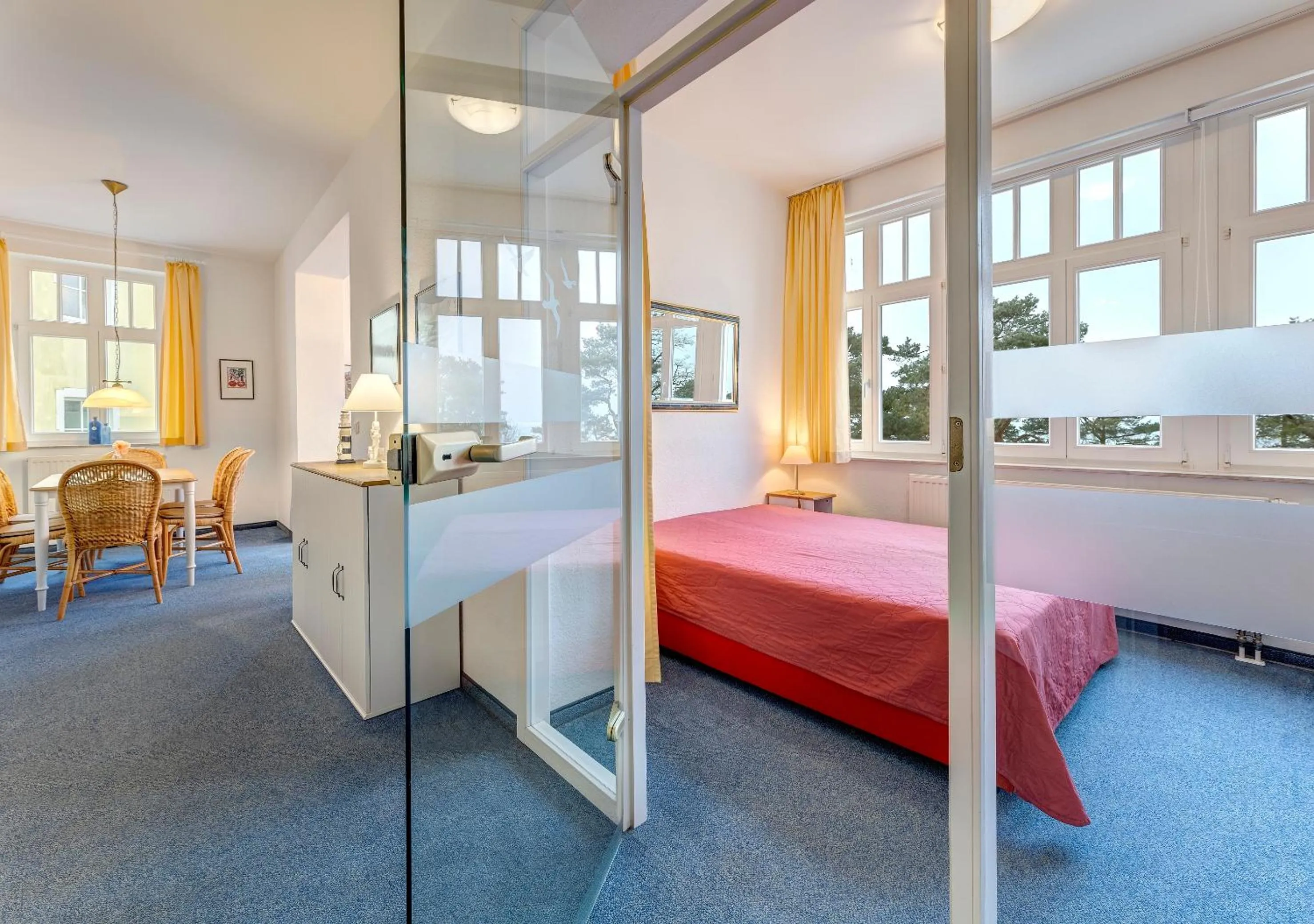 Bed in Haus Seeblick Hotel Garni & Ferienwohnungen