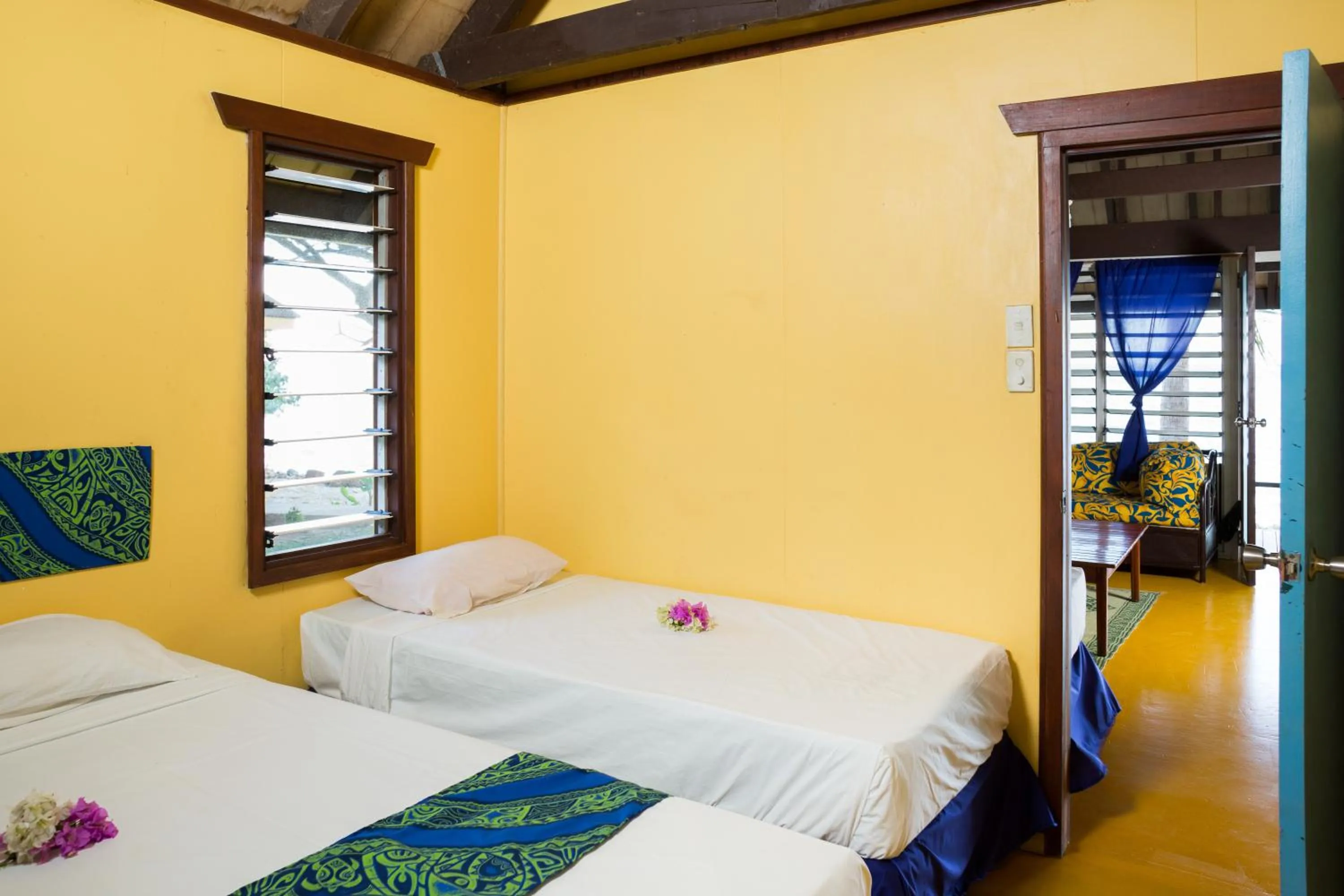 Property building, Bed in Funky Fish Beach & Surf Resort