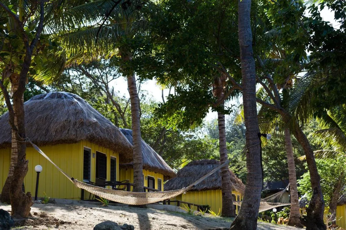 Property building in Funky Fish Beach & Surf Resort