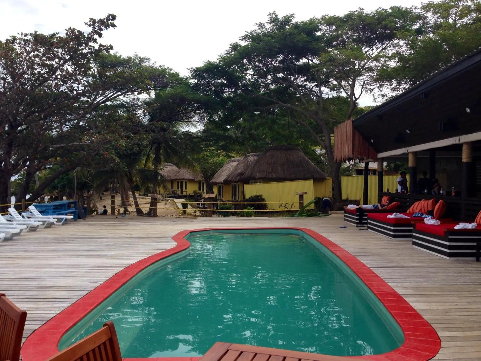 Swimming pool in Funky Fish Beach & Surf Resort