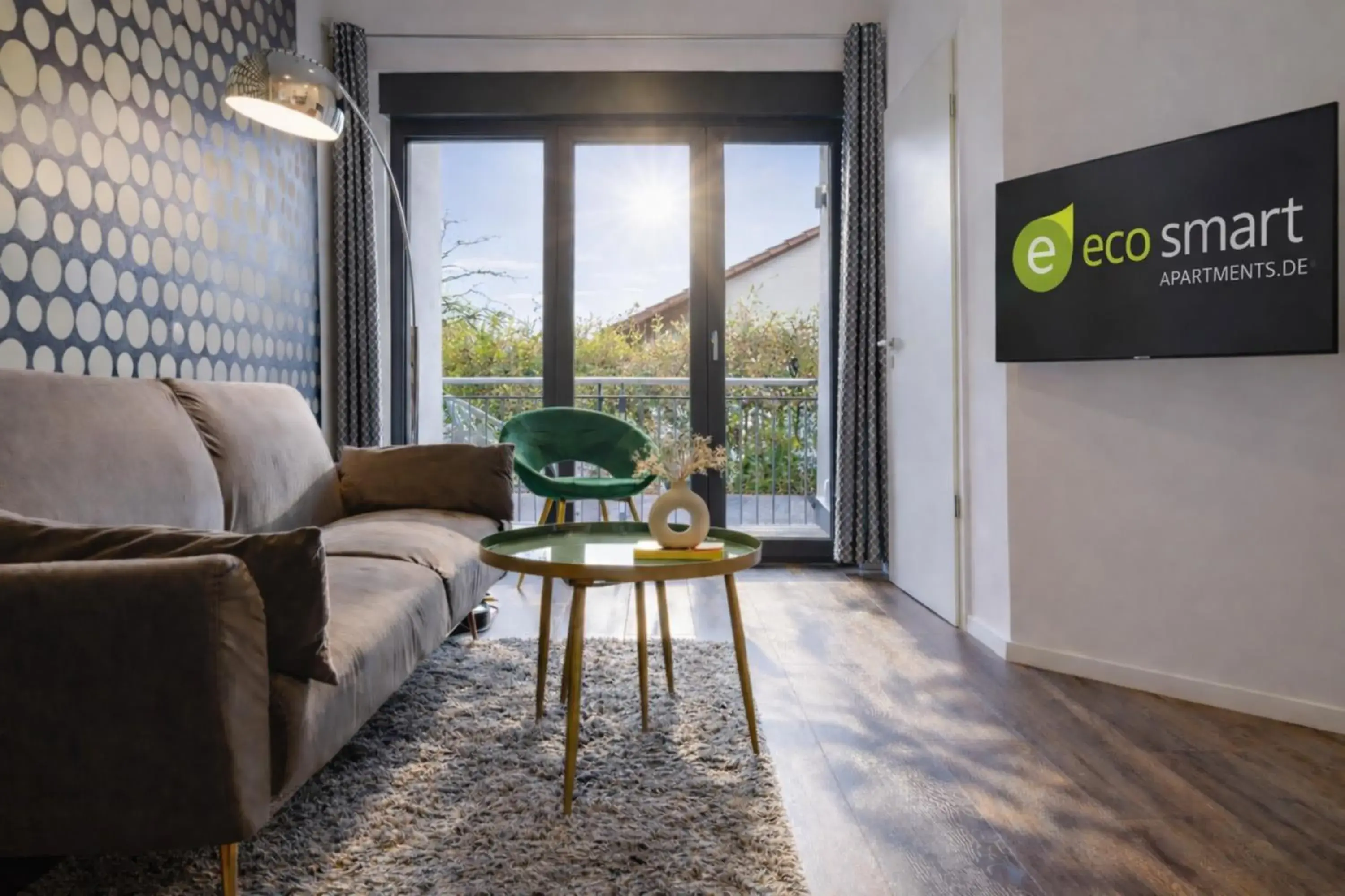 Deluxe One-Bedroom Apartment with Balcony in Eco Smart Apartments Erlangen Deluxe One-Bedroom Apartment with Balcony in Eco Smart Apartments Erlangen