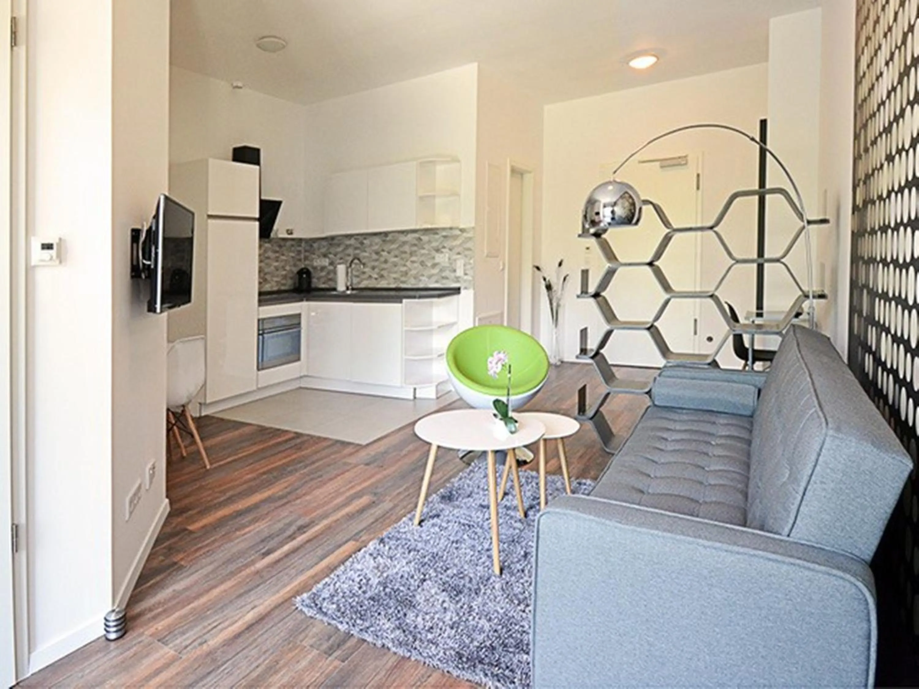 Kitchen or kitchenette in Eco Smart Apartments Erlangen