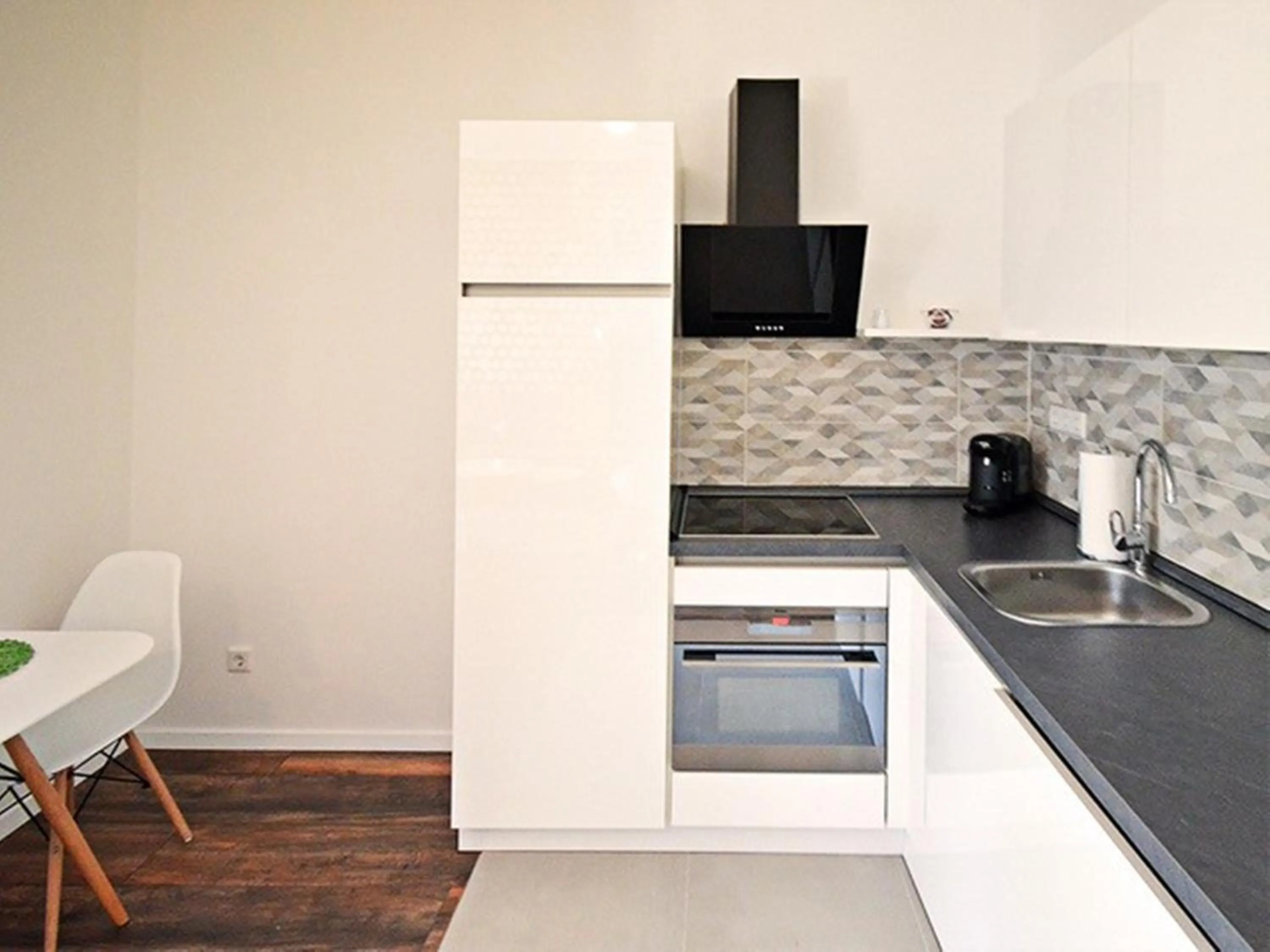 Kitchen or kitchenette in Eco Smart Apartments Erlangen