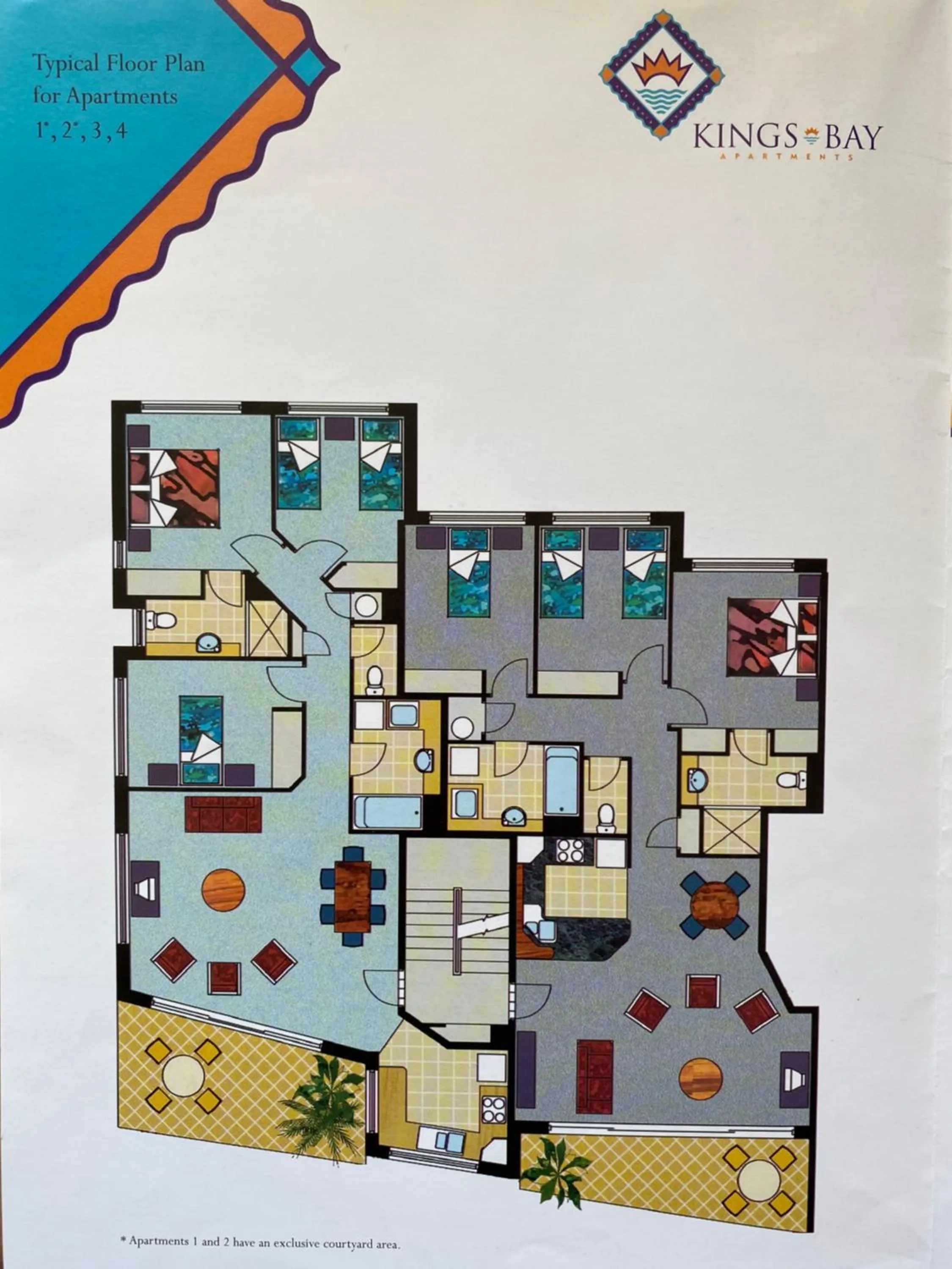 Floor plan in Kings Bay Apartments
