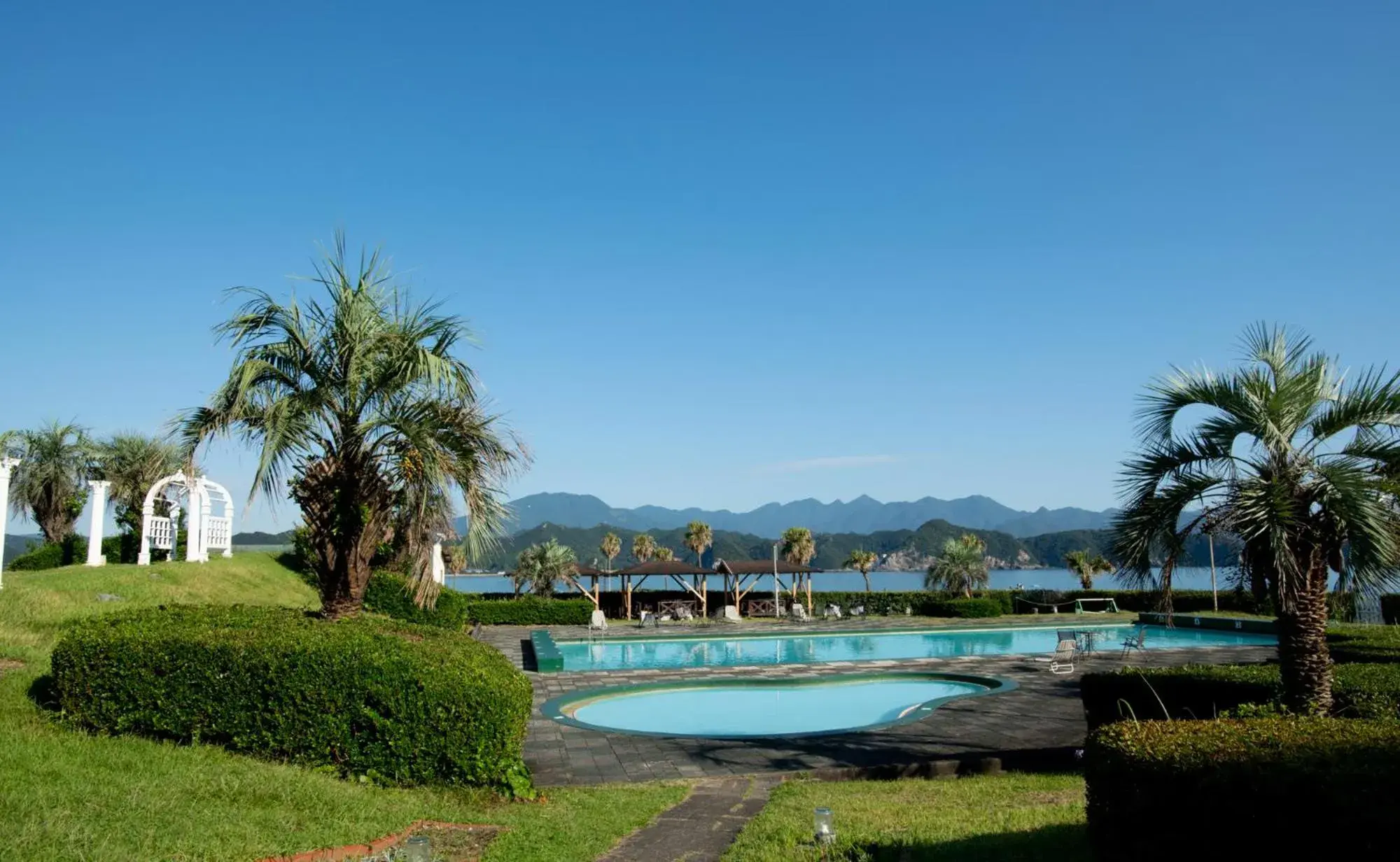 Pool view in Hana Irodori no Yado Kayuu Pool view in Hana Irodori no Yado Kayuu