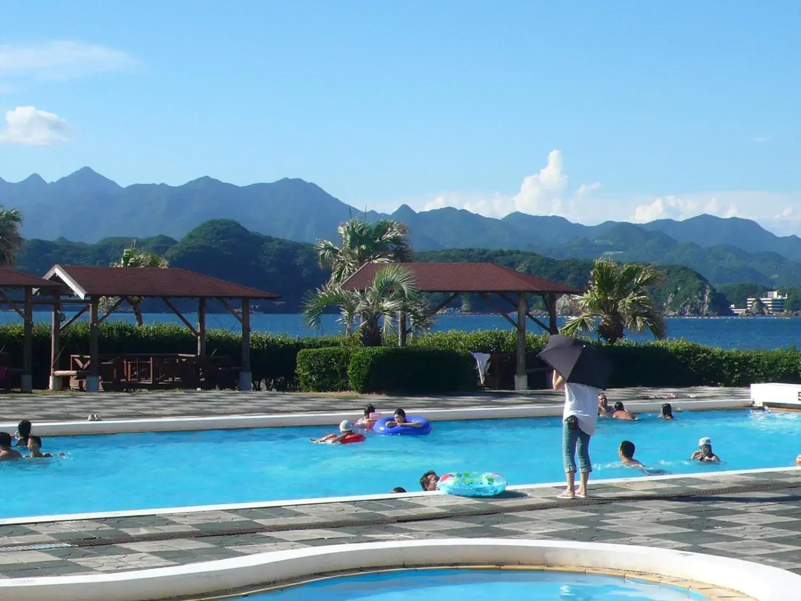 Pool view in Hana Irodori no Yado Kayuu Pool view in Hana Irodori no Yado Kayuu