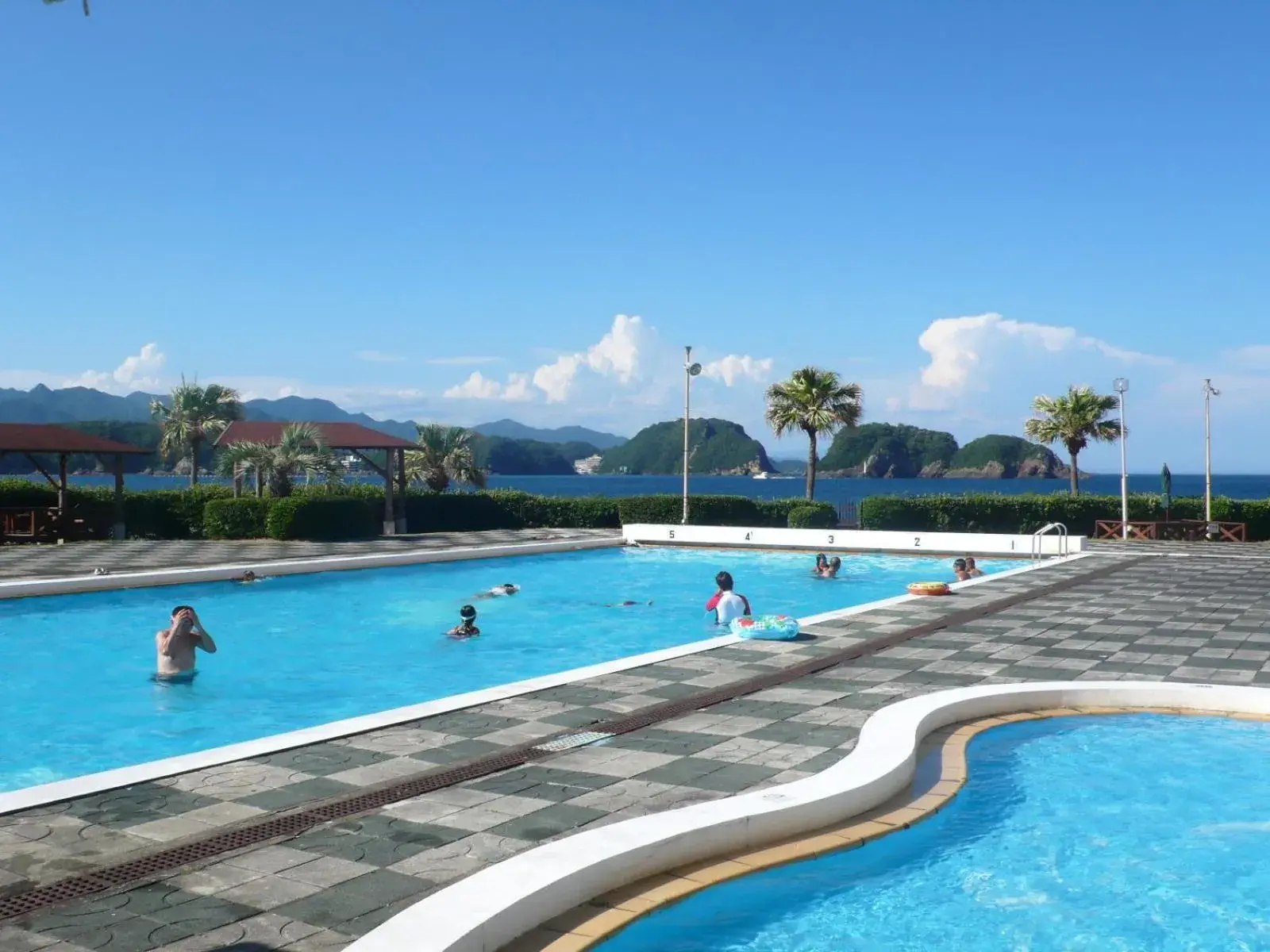 Pool view in Hana Irodori no Yado Kayuu Pool view in Hana Irodori no Yado Kayuu