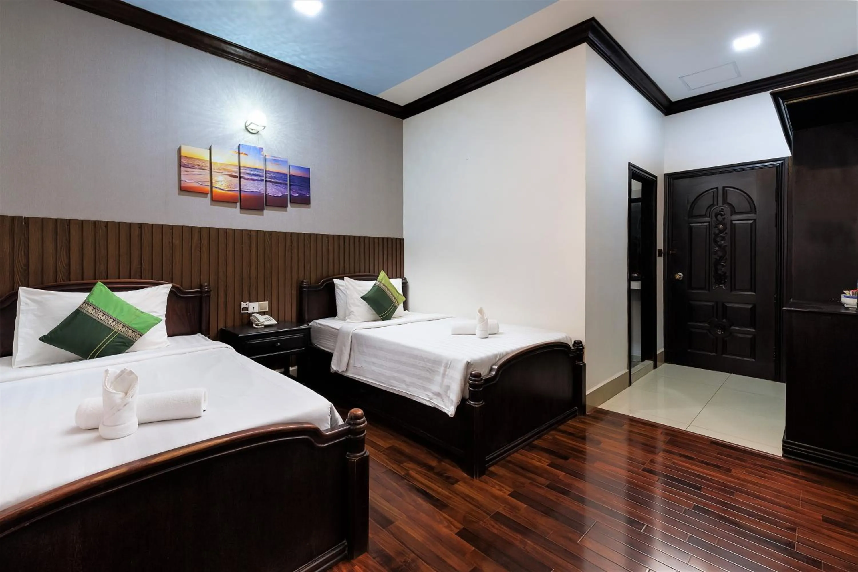 Bed in Siem Reap Urban Boutique Hotel