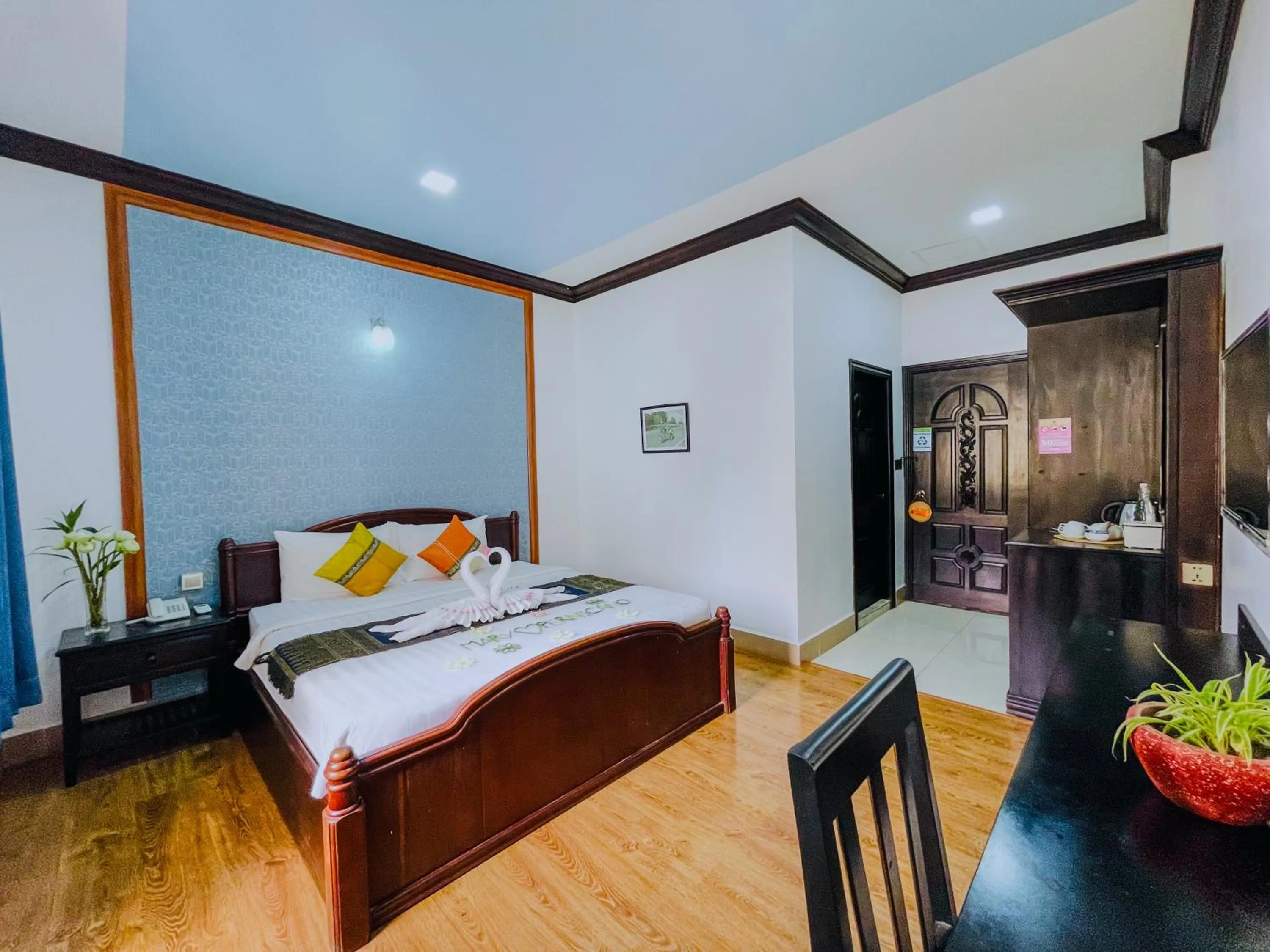 Bed in Siem Reap Urban Boutique Hotel