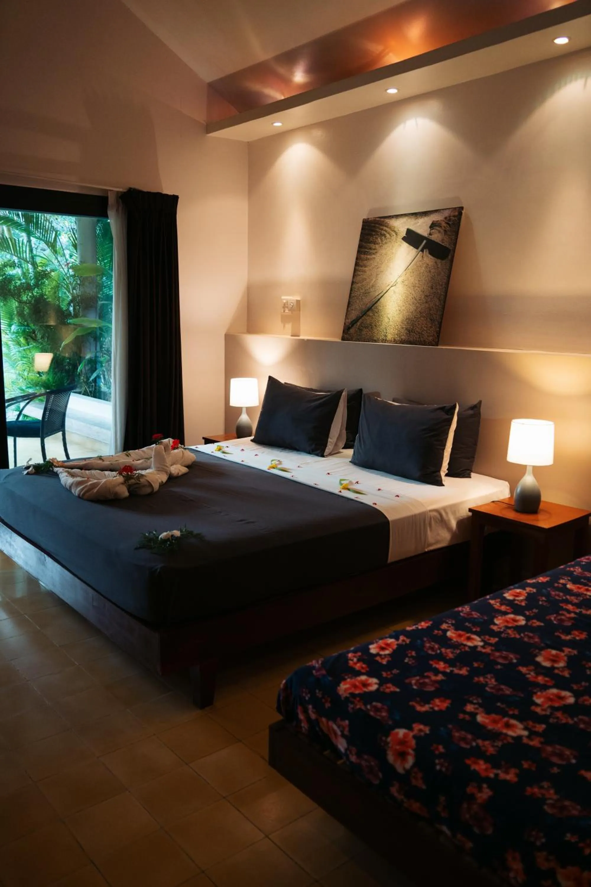 Bed in Battambang Resort