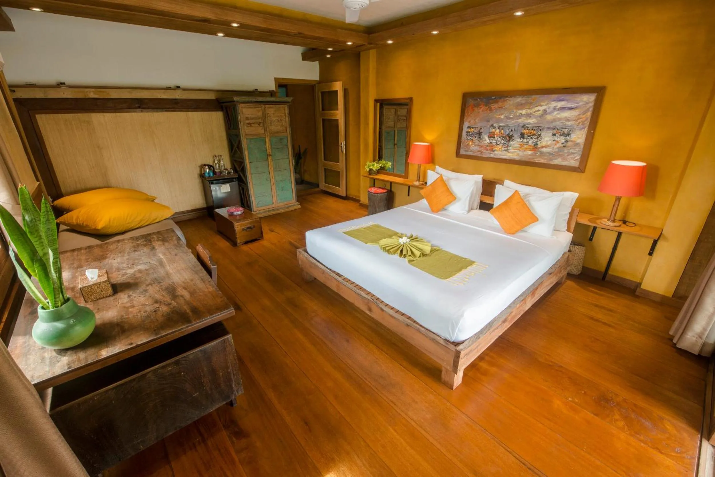 Bedroom, Bed in Maisons Wat Kor