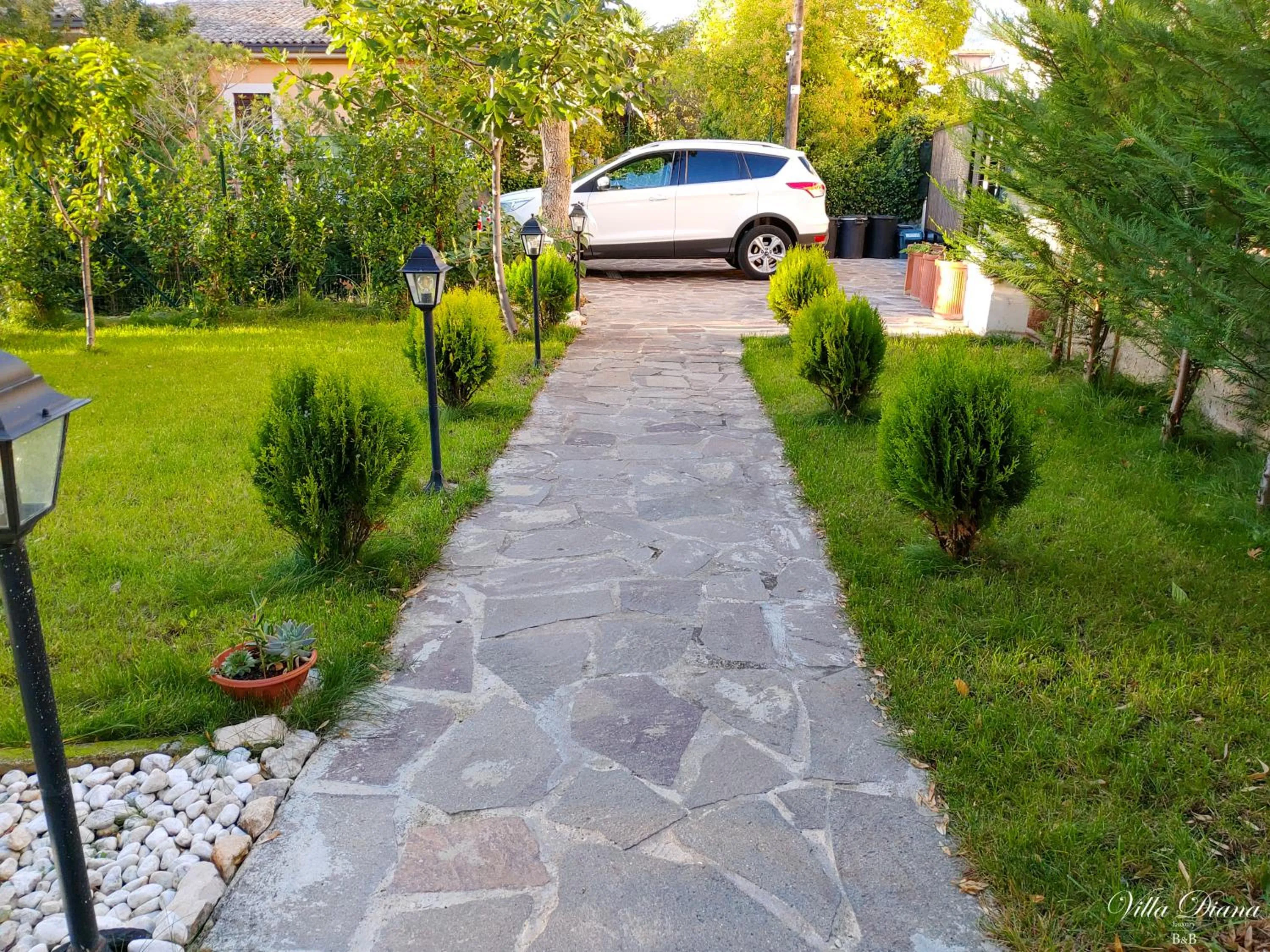 Garden in B&B Villa Diana