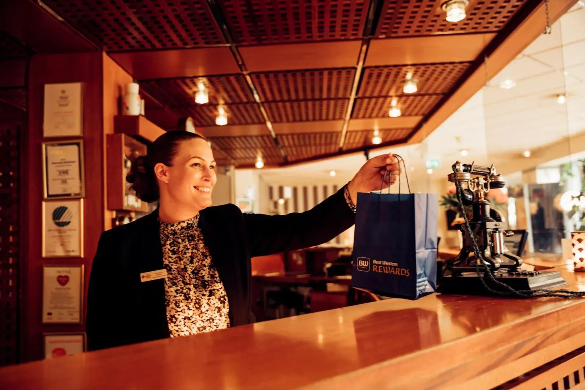 Lobby or reception in Best Western Plus Västerviks Stadshotell Lobby or reception in Best Western Plus Västerviks Stadshotell