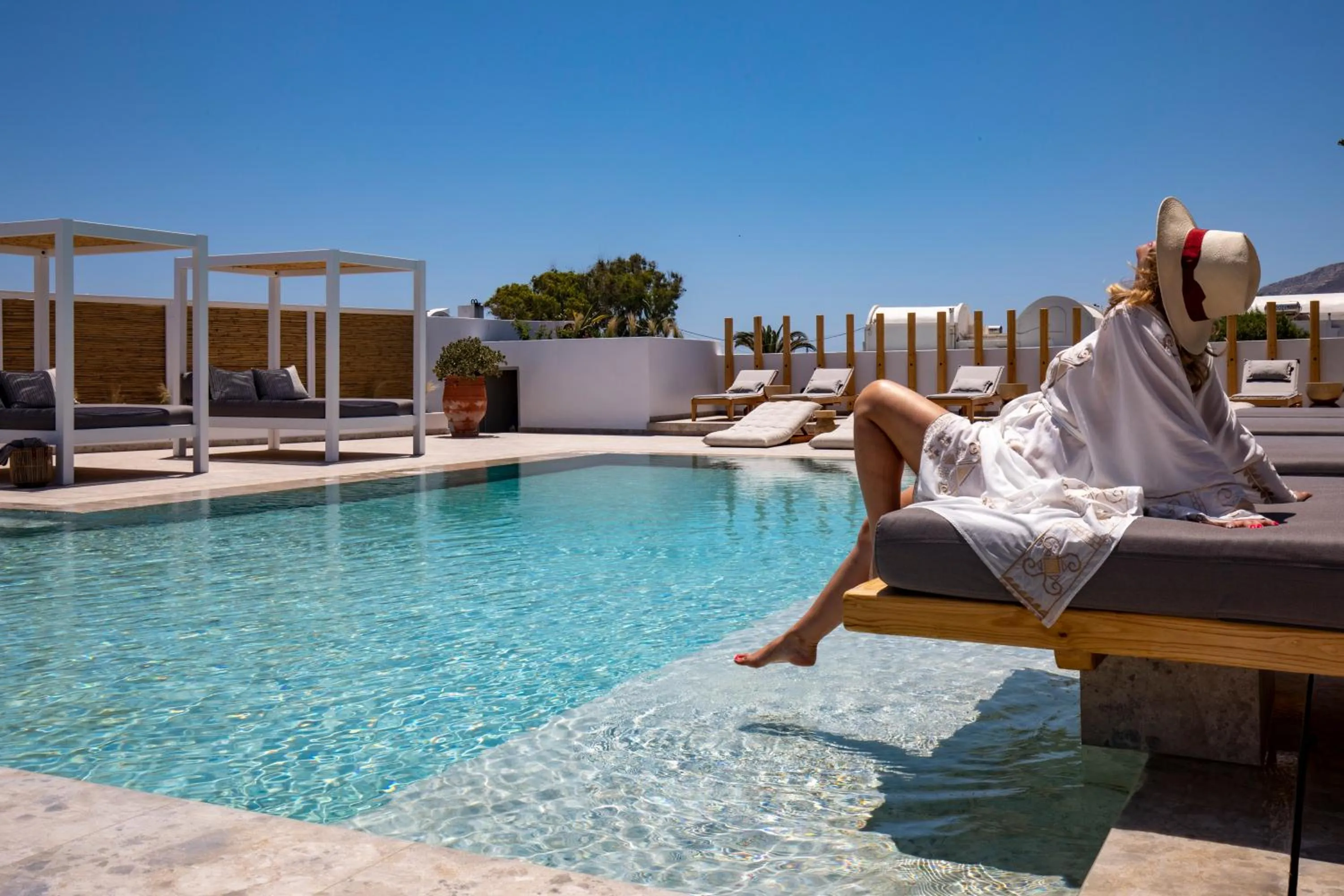 Swimming pool in Louis Studios Santorini