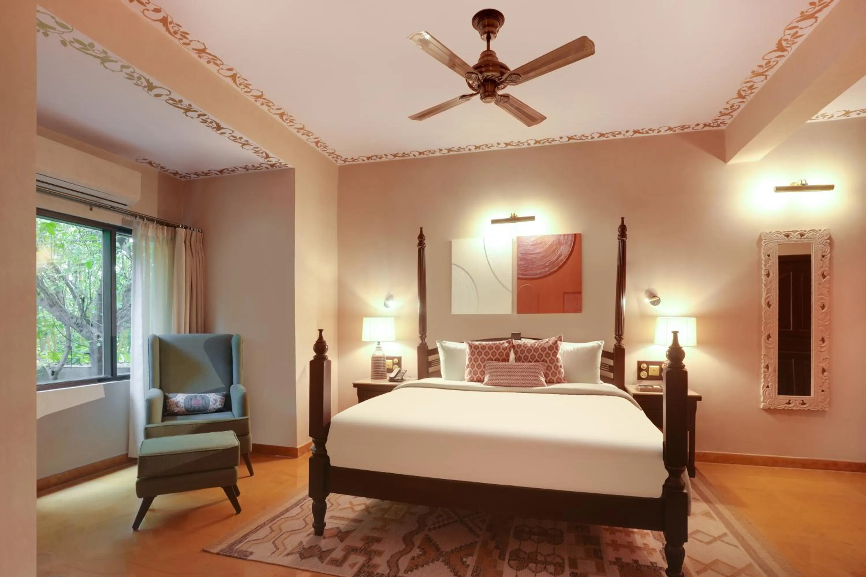 Bed in The Tree House Resort, A Club Mahindra Associate