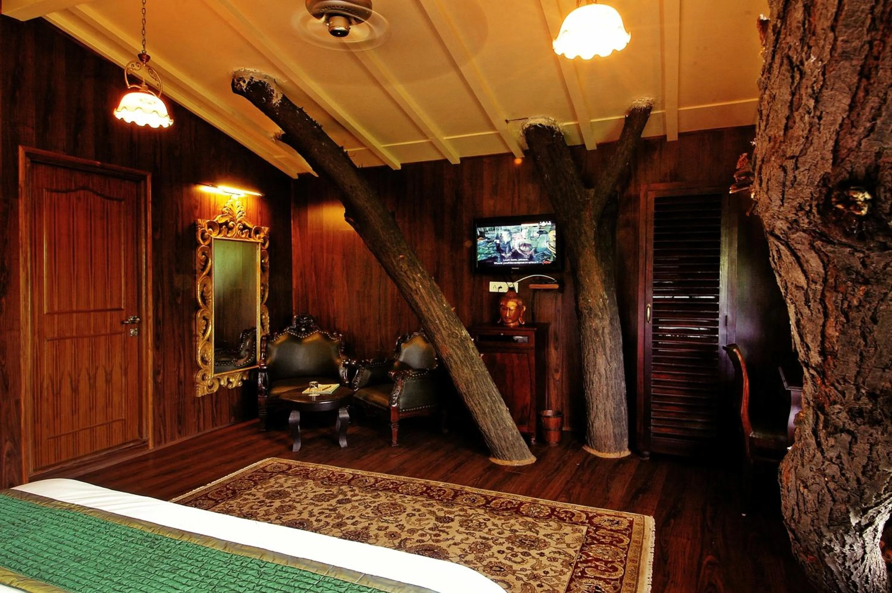 Decorative detail in The Tree House Resort, A Club Mahindra Associate