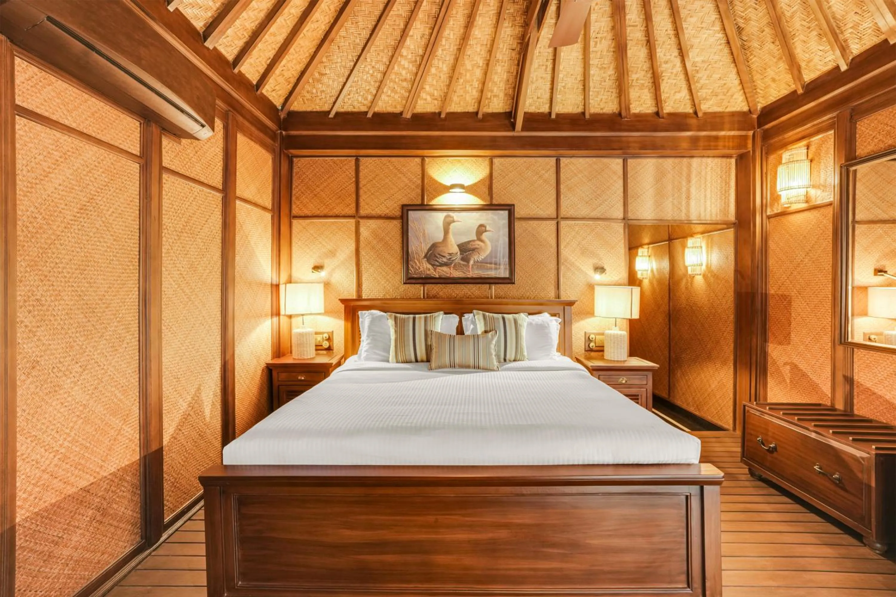 Bed in The Tree House Resort, A Club Mahindra Associate