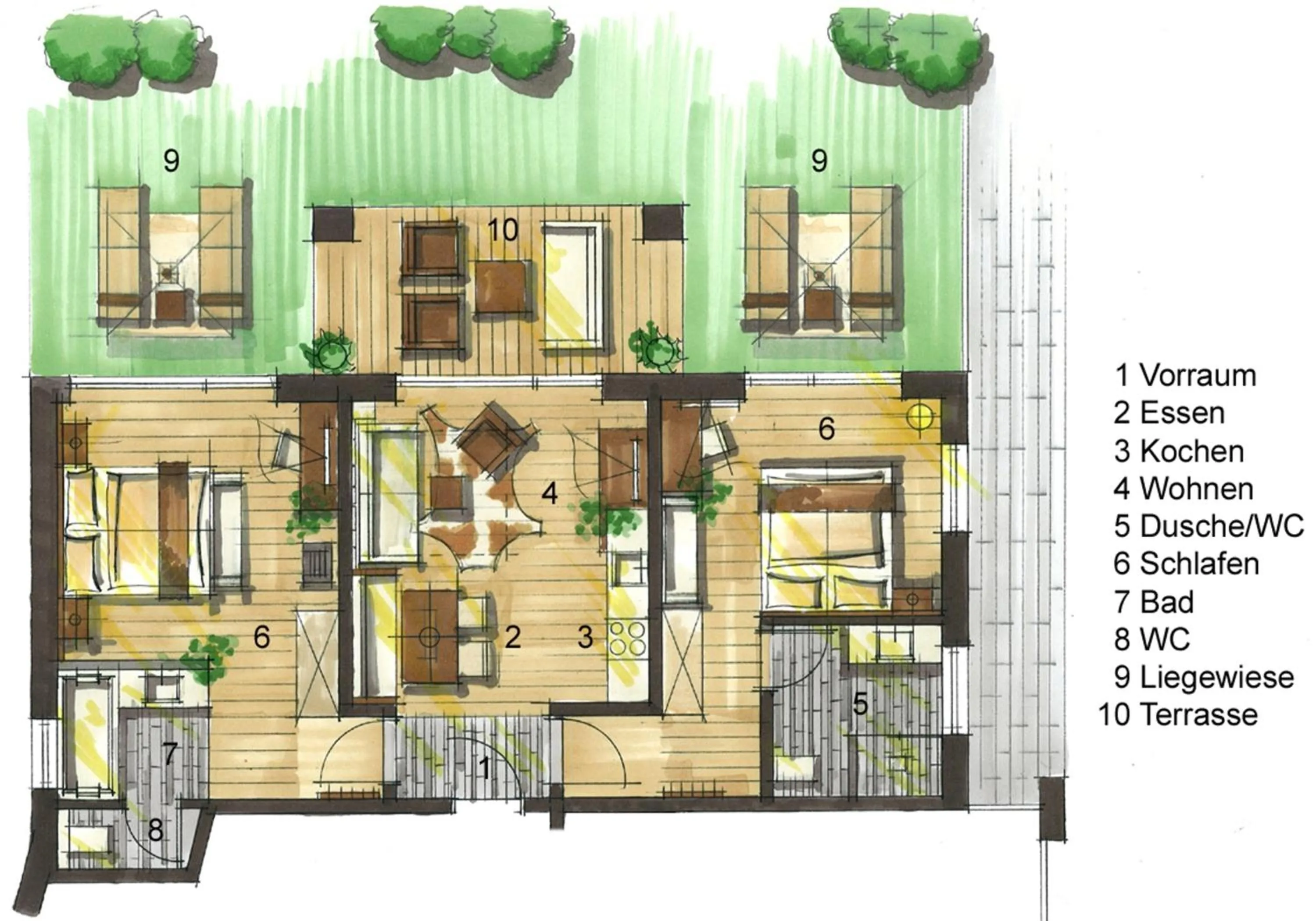 Floor plan in Alpinlodge & Spa