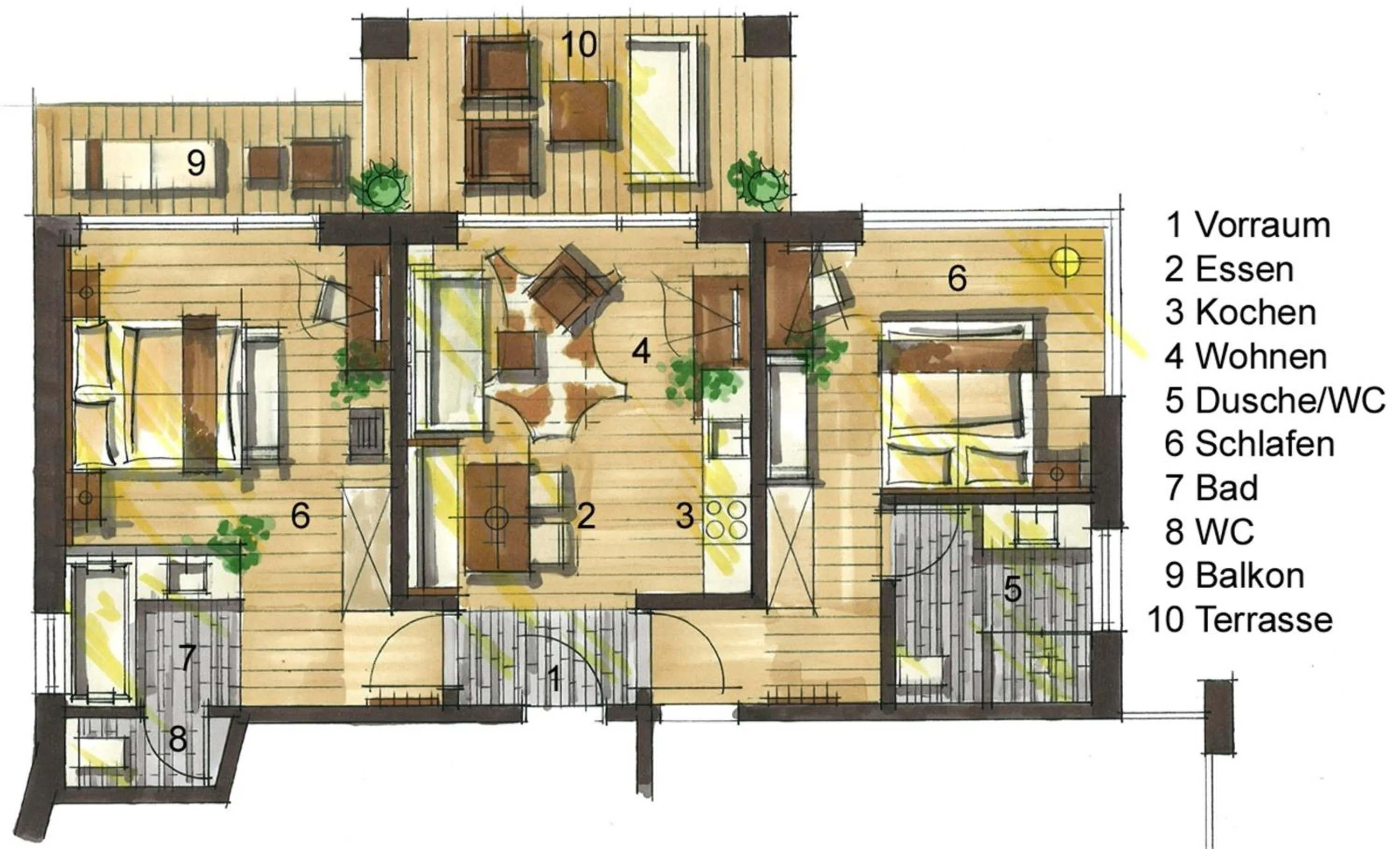Floor plan in Alpinlodge & Spa
