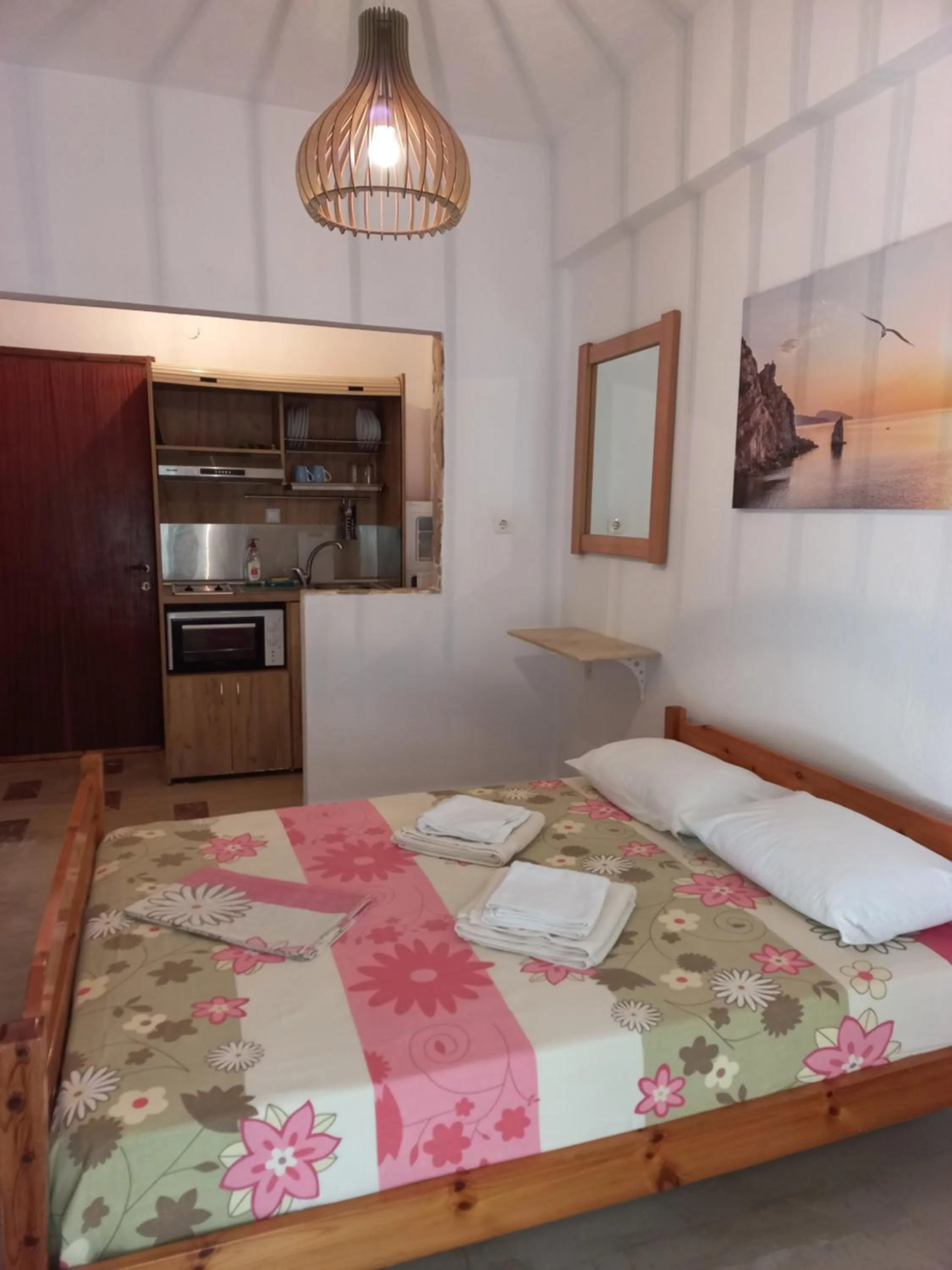 Bed in Velikis Apartments