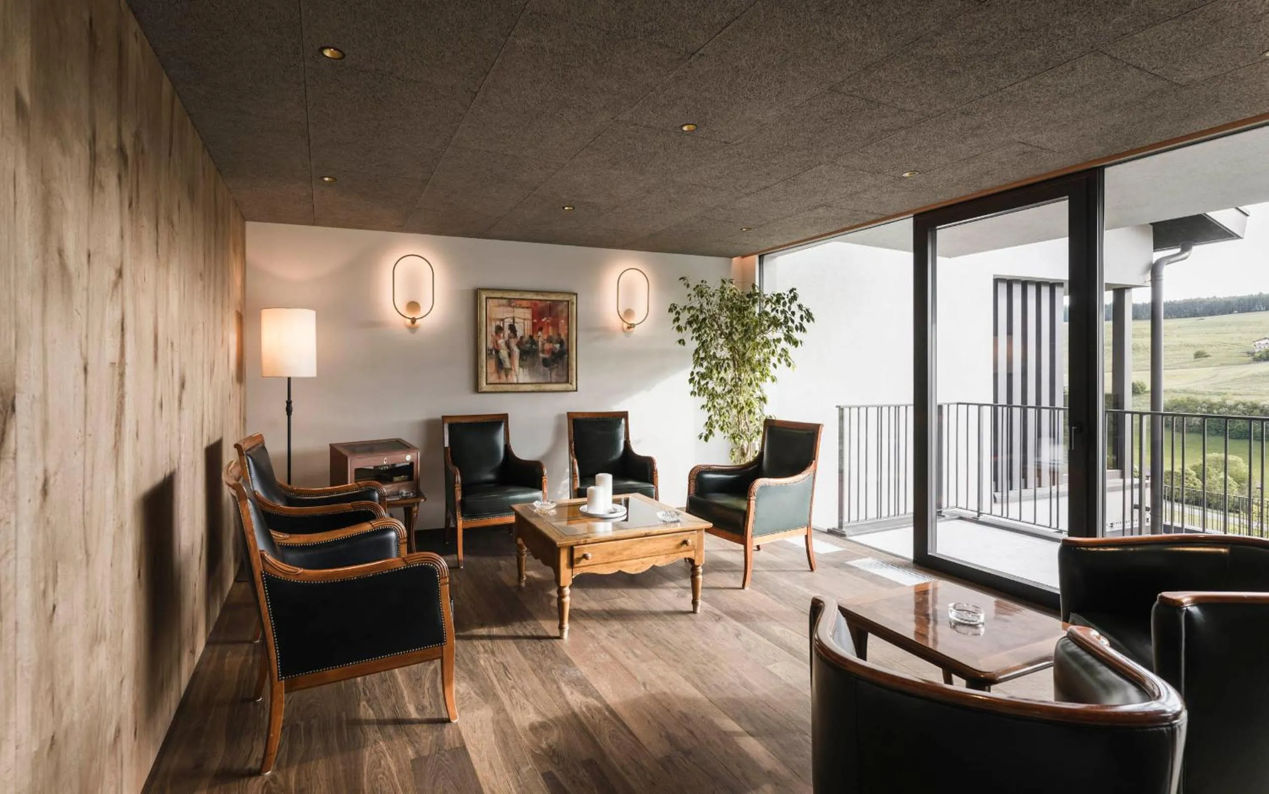 Seating area in Hotel Alpenflora