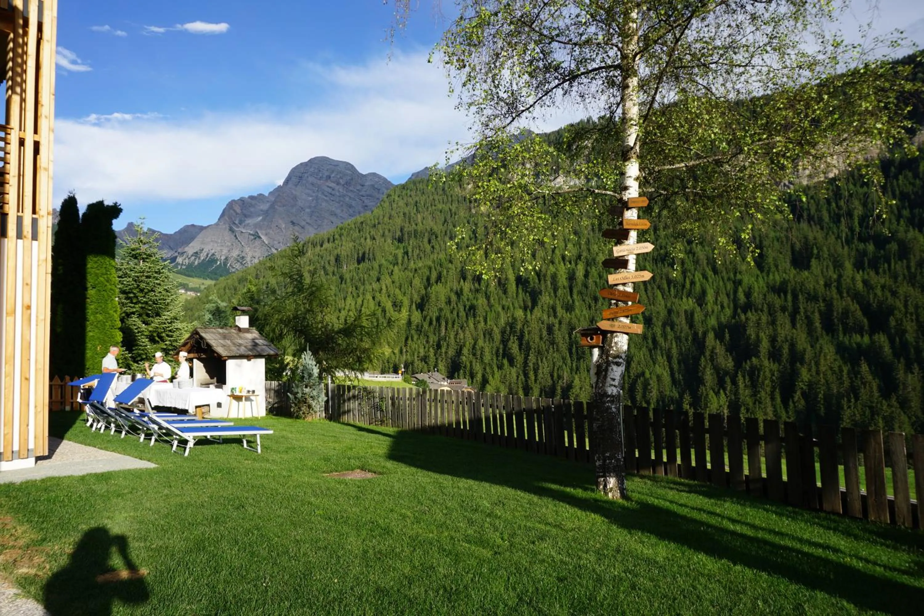 Garden view in La Palsa