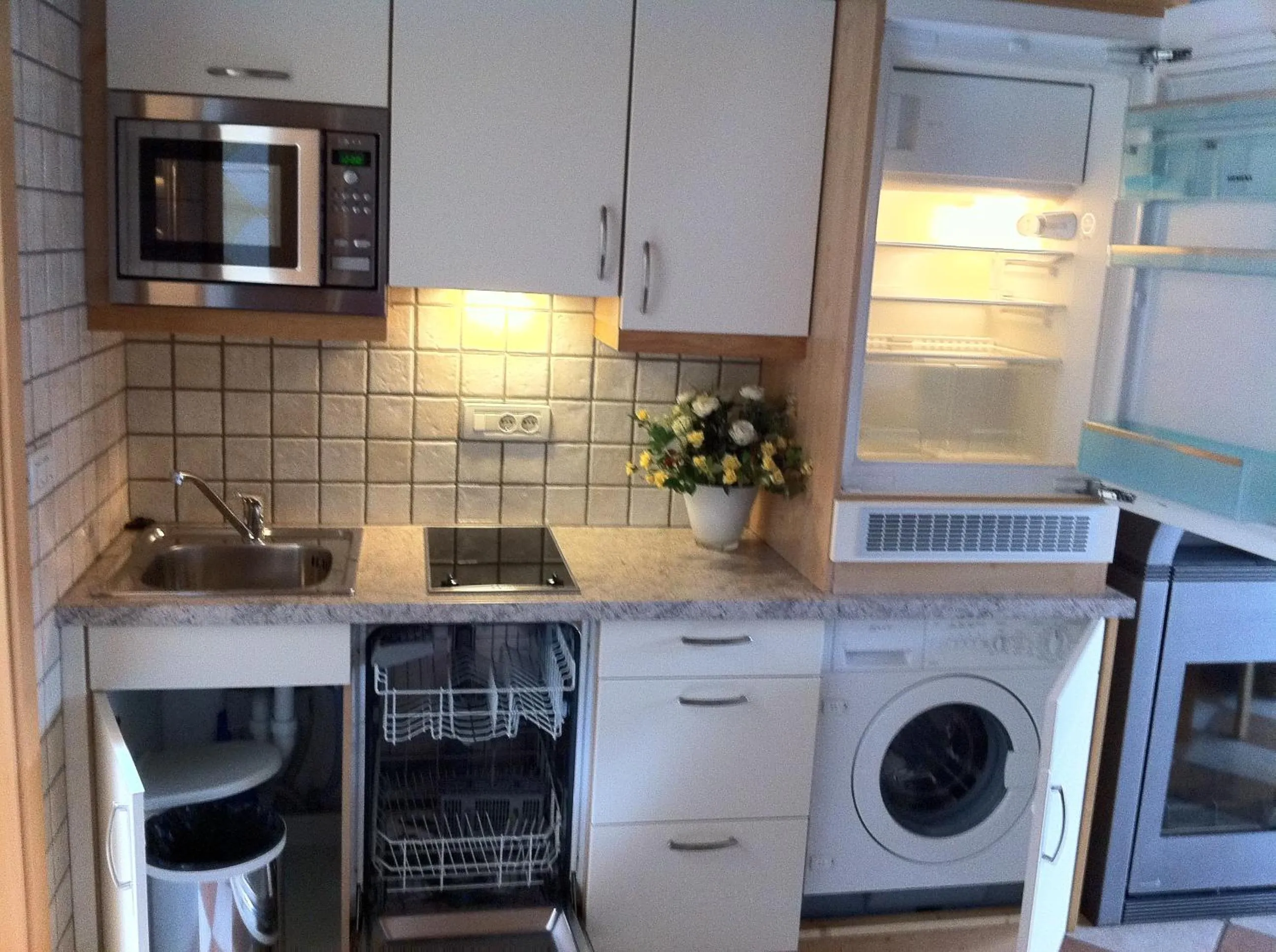 Kitchen or kitchenette in Alpin-Residence Amadeus