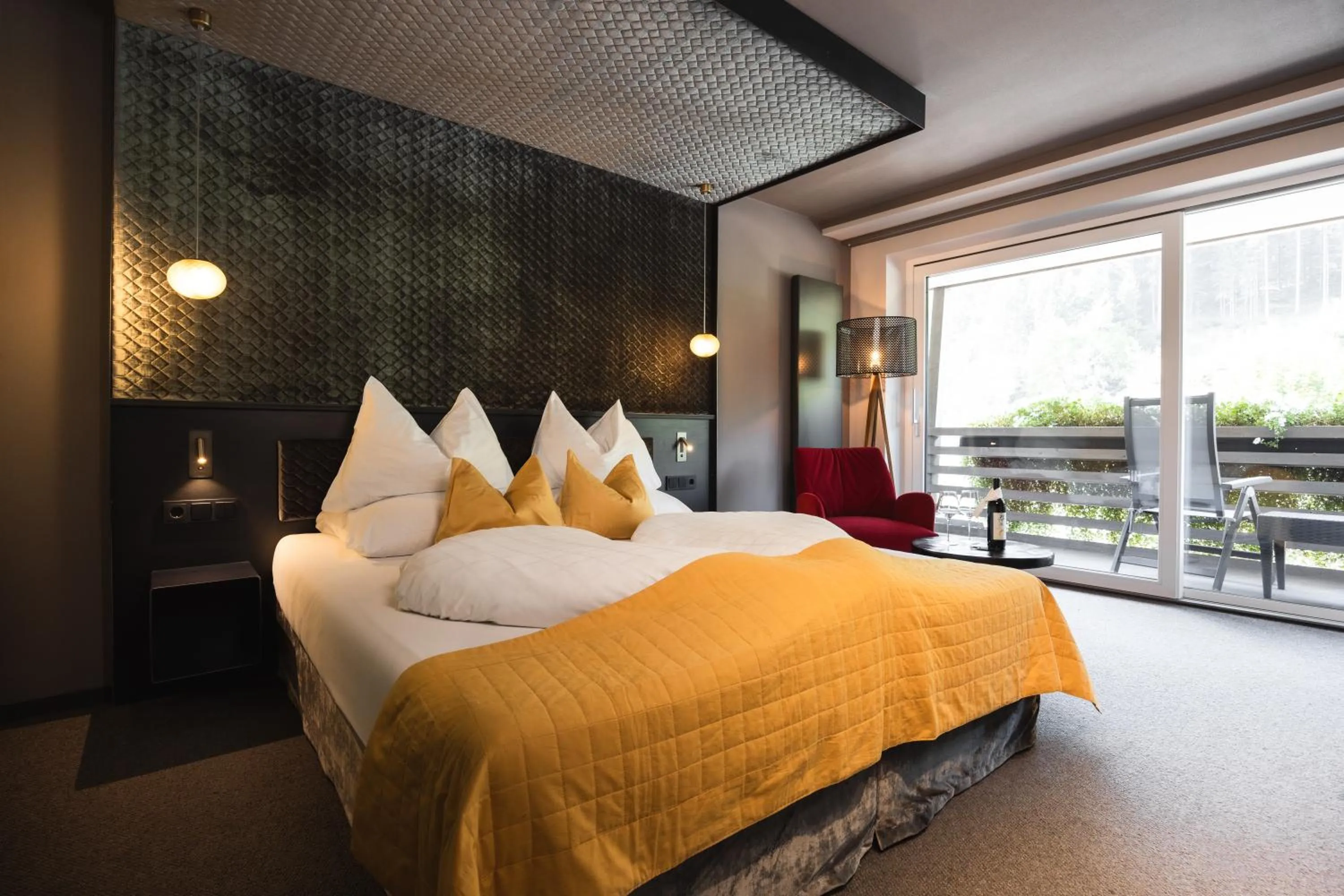 Balcony/Terrace, Bed in Das Mondschein