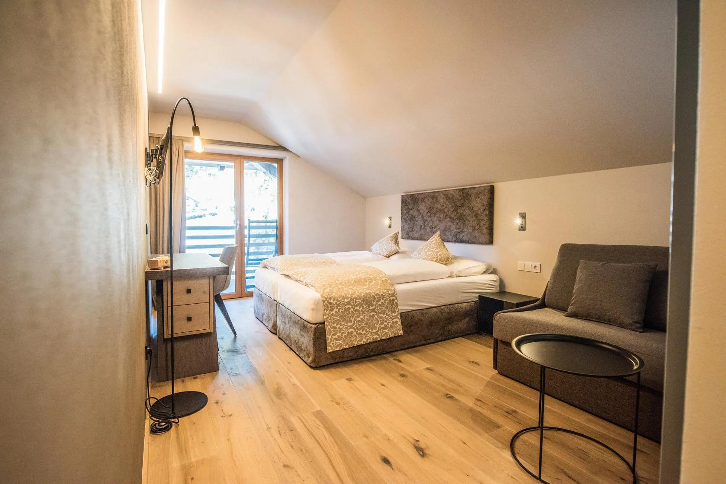 Balcony/Terrace, Bed in Das Mondschein